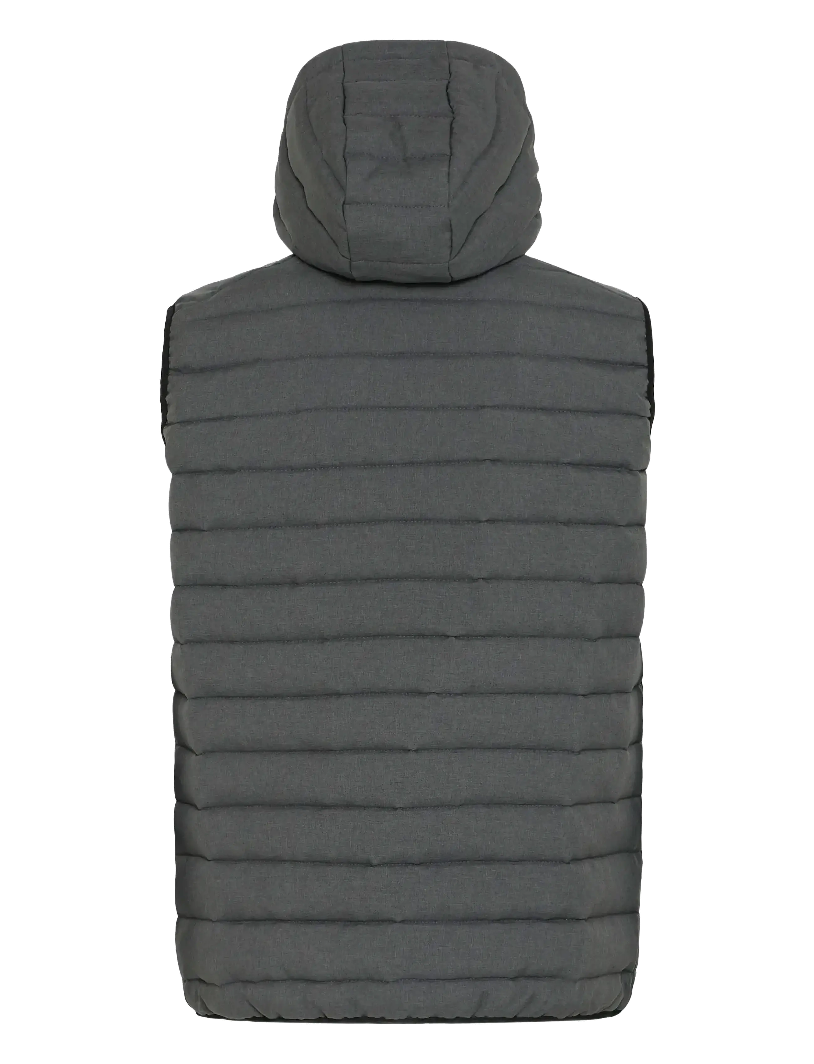 Blend - BHEDMAR vest with hood - västar - black melange - 2