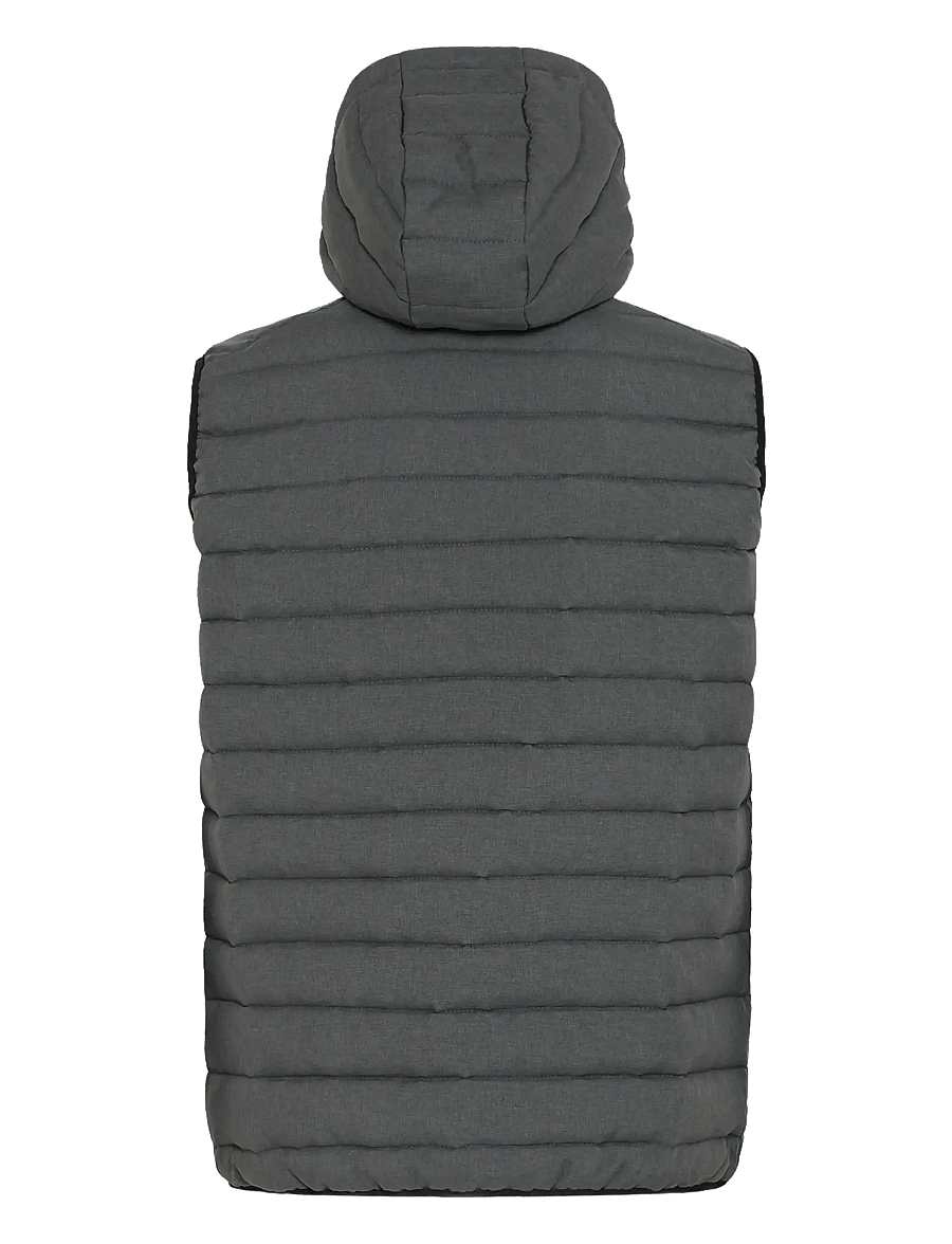 Blend - BHEDMAR vest with hood - westen - black melange - 2