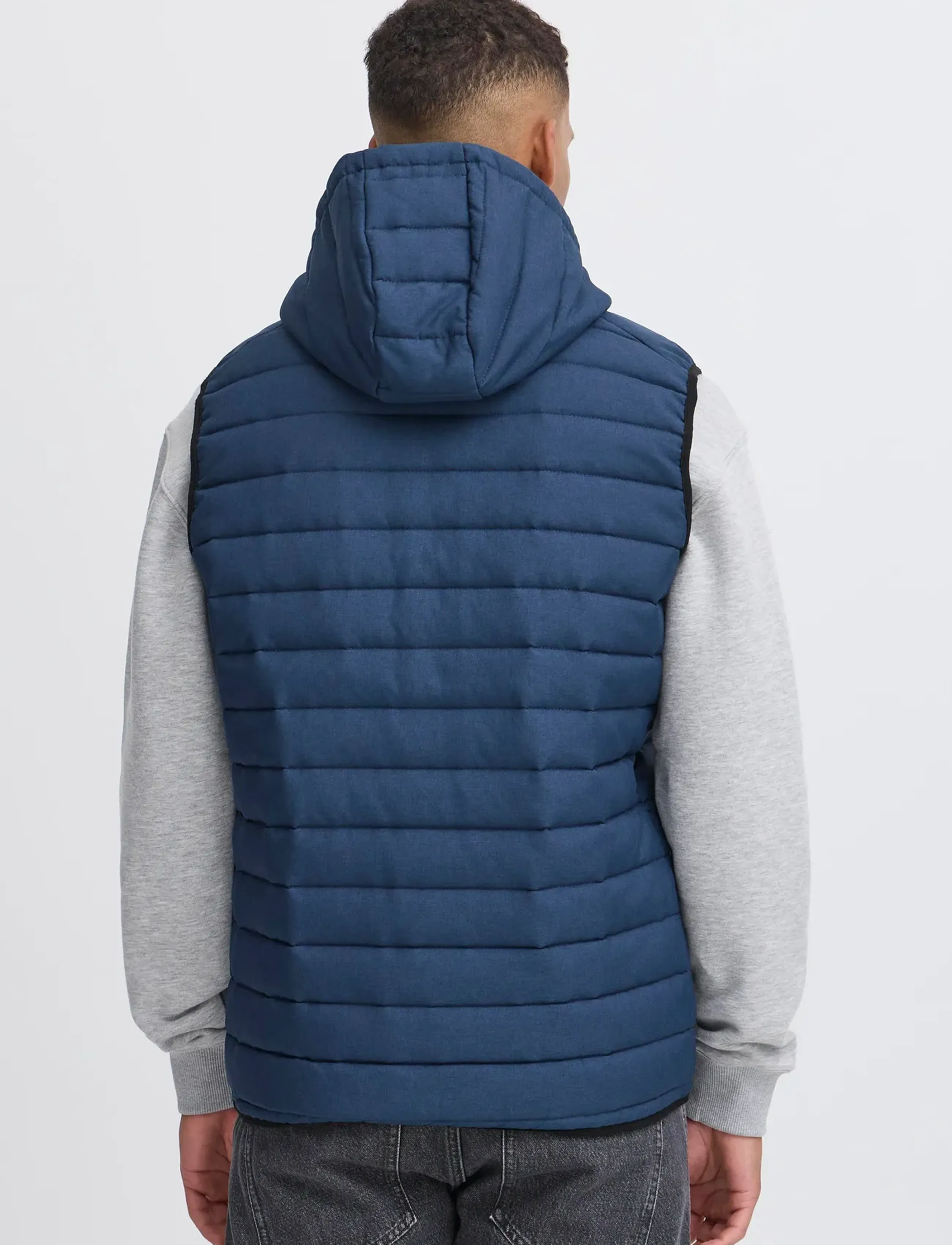 Blend - BHEDMAR vest with hood - westen - dress blue melange - 3