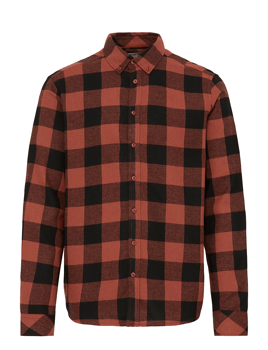 Blend - BHBUSTER SHIRT NOOS - rutiga skjortor - cinnabar - 1