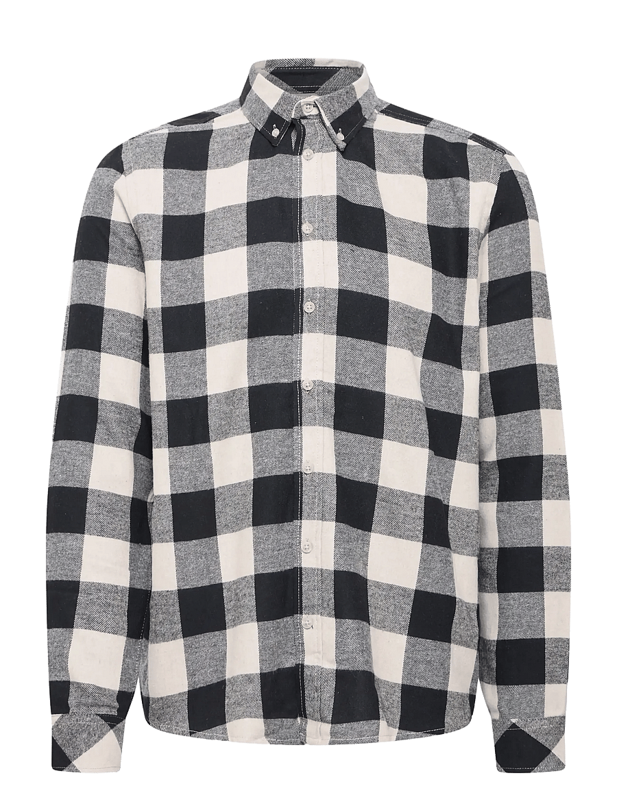 Blend - BHBUSTER SHIRT NOOS - rutiga skjortor - oyster grey - 1