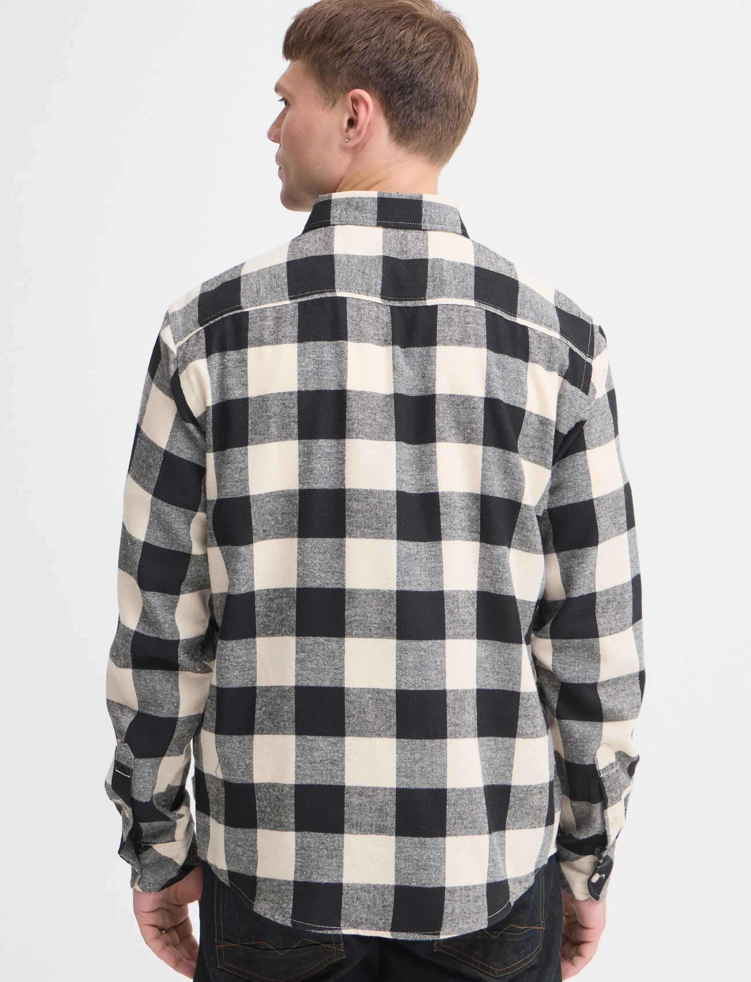 Blend - BHBUSTER SHIRT NOOS - karierte hemden - oyster grey - 3