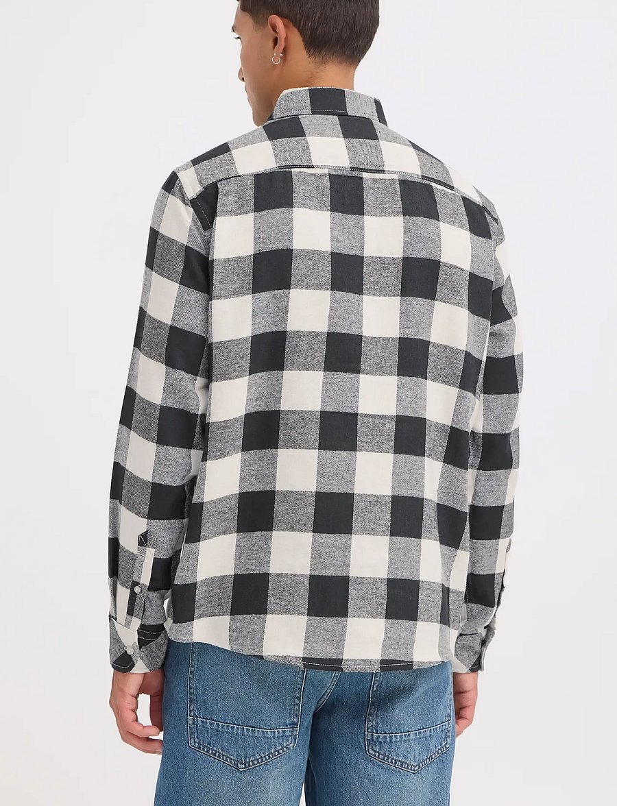 Blend - BHBUSTER SHIRT NOOS - rutiga skjortor - oyster grey - 3