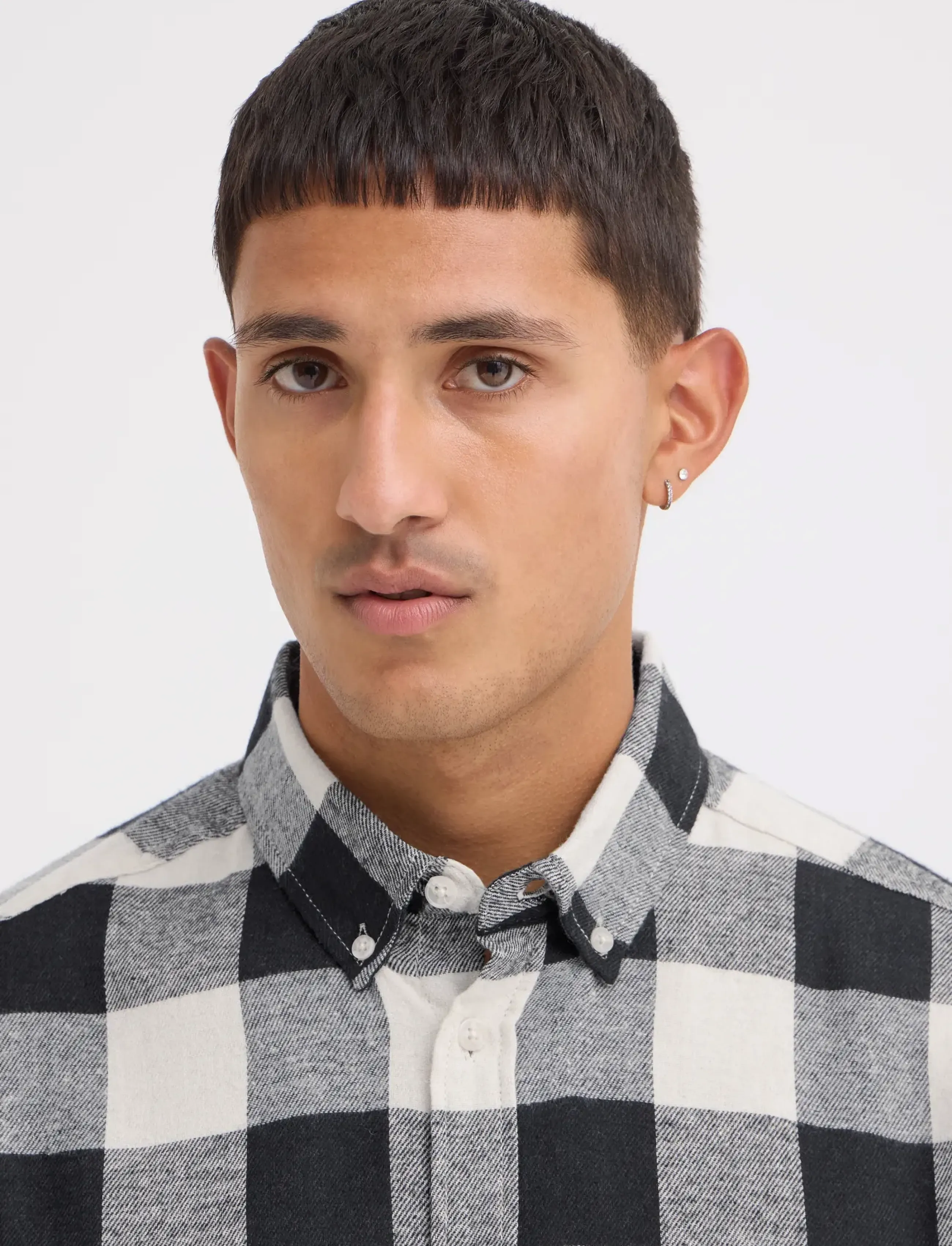 Blend - BHBUSTER SHIRT NOOS - rutiga skjortor - oyster grey - 4