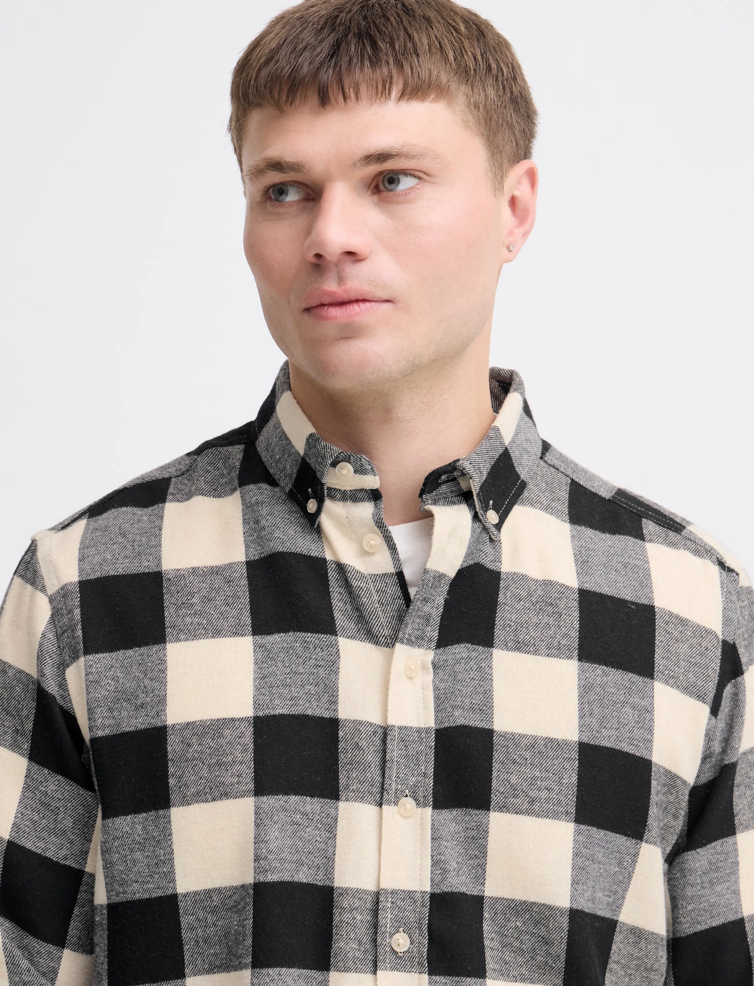 Blend - BHBUSTER SHIRT NOOS - karierte hemden - oyster grey - 4