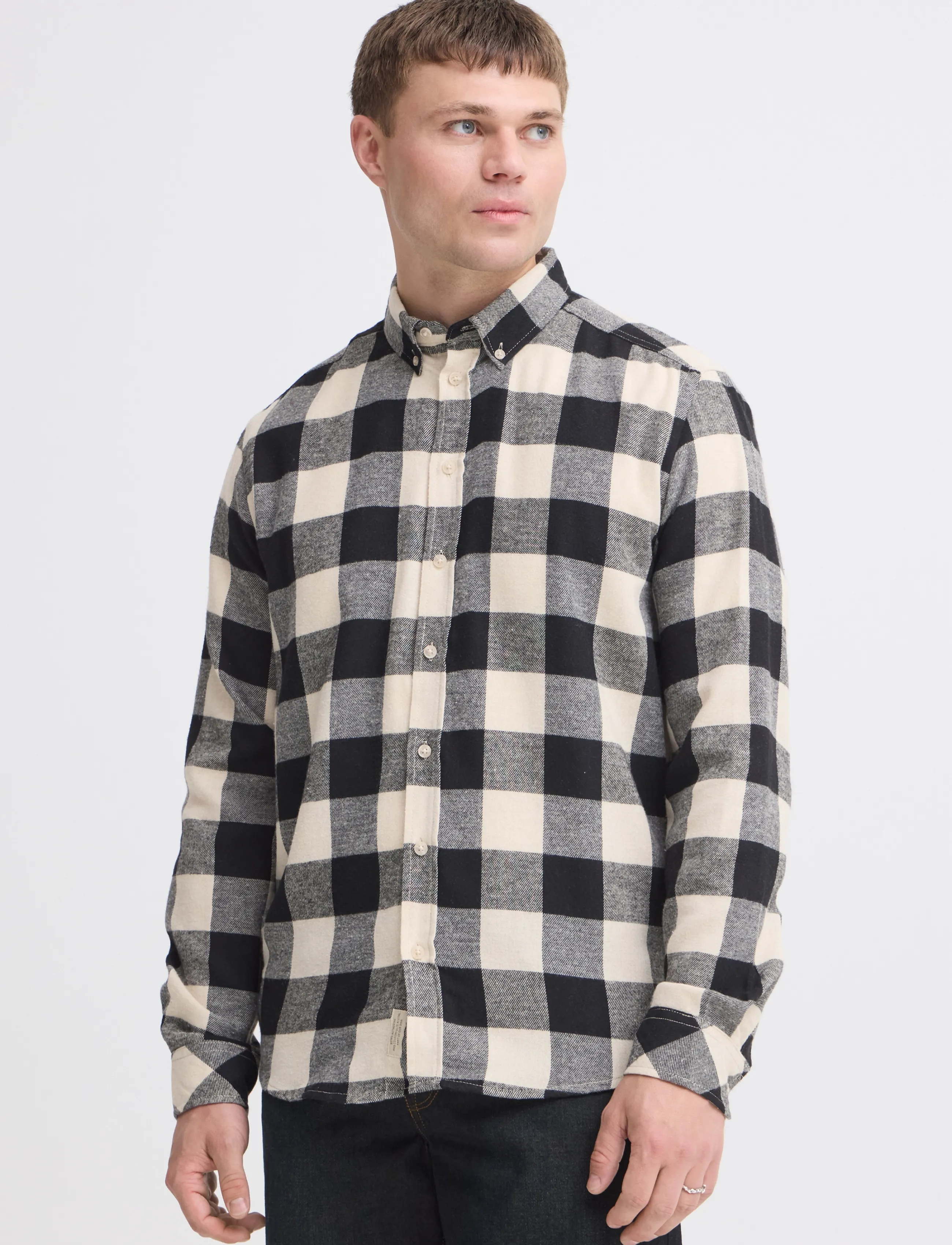 Blend - BHBUSTER SHIRT NOOS - karierte hemden - oyster grey - 5