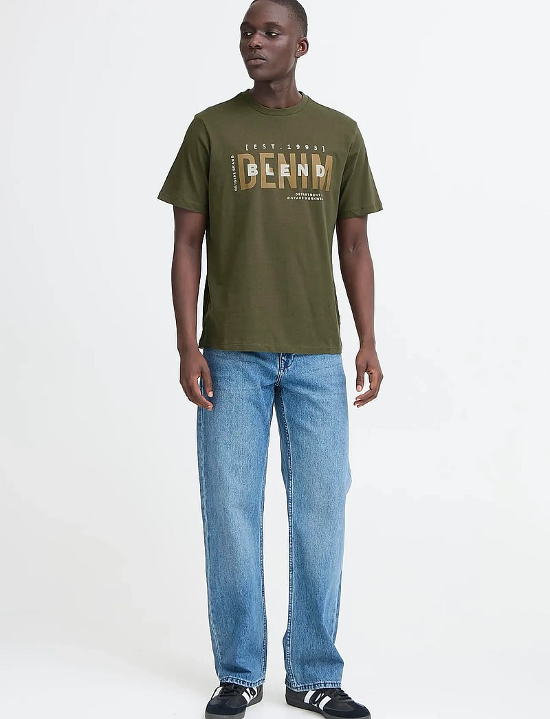 Blend - BHKIMAN tee - kurzärmelig - forest night - 0