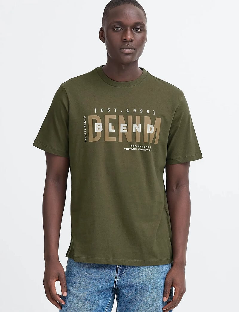 Blend - BHKIMAN tee - kurzärmelig - forest night - 4