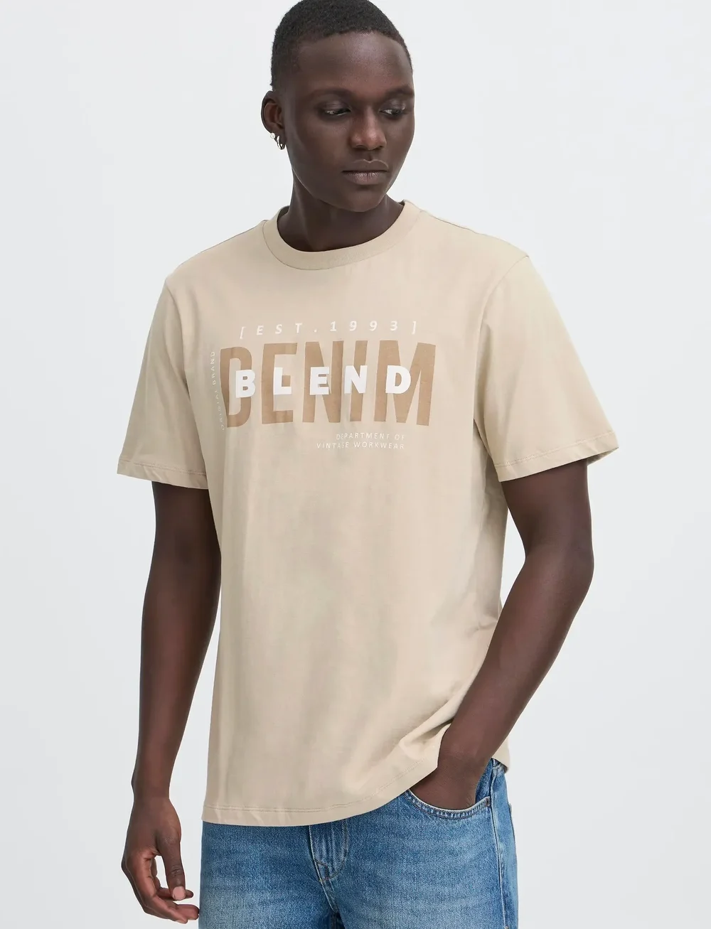 Blend - BHKIMAN tee - lyhythihaiset - plaza taupe - 4
