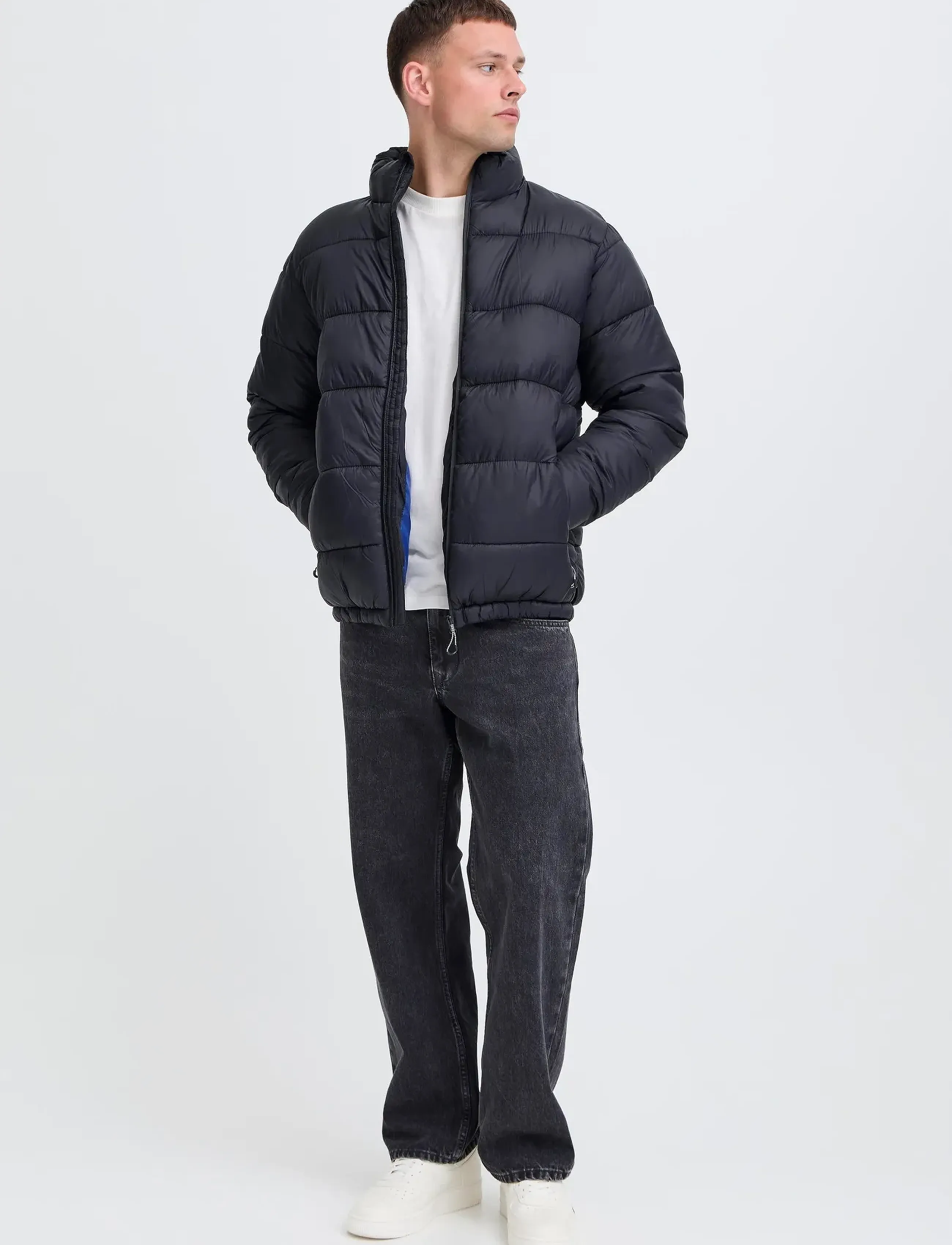 Blend Bheiden Jkt. With Stand, Mænd, Pufferjakke, Sort, Str: XL