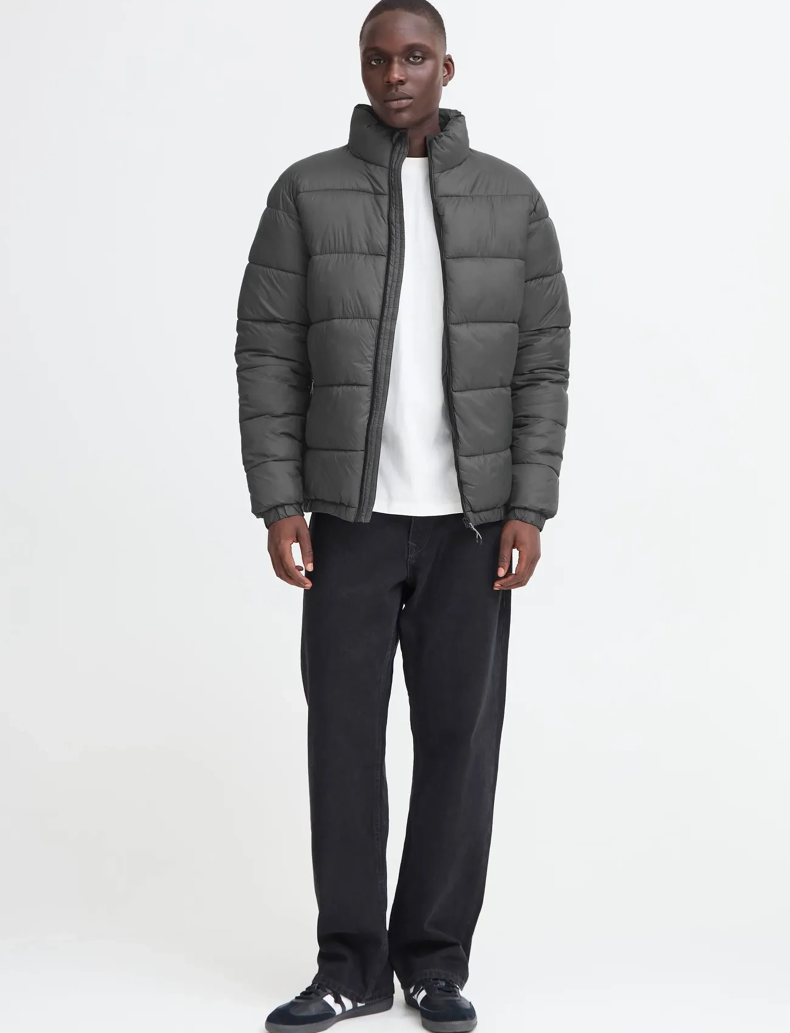 Blend Bheiden Jkt. With Stand, Mænd, Pufferjakke, Grå, Str: M