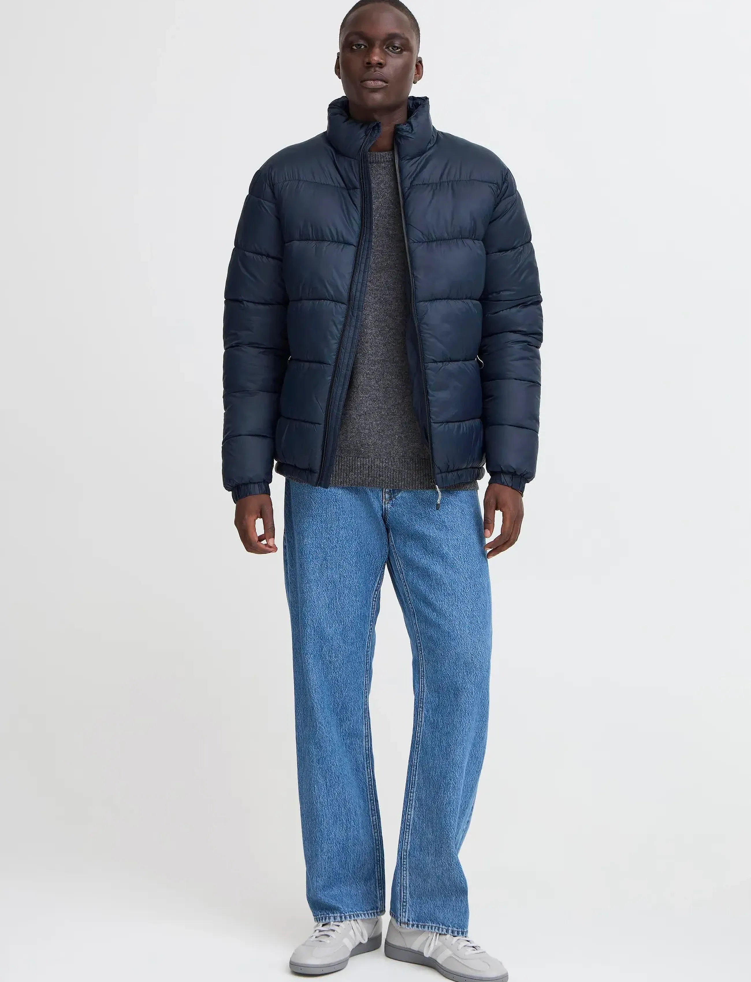 Blend Bheiden Jkt. With Stand, Mænd, Pufferjakke, Navy, Str: L