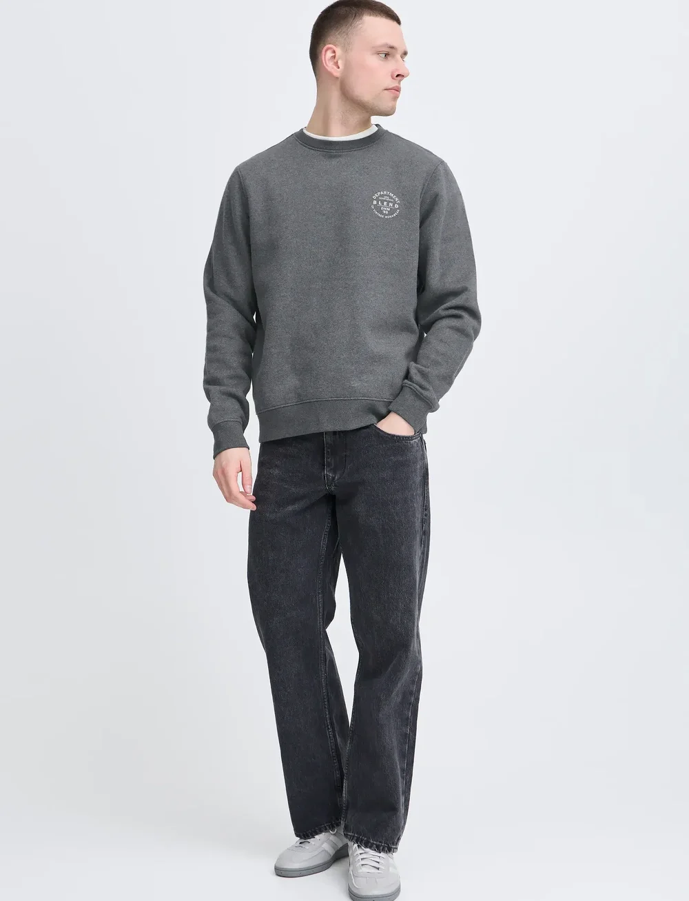 Blend - BHIBAI sweatshirt - kollektionen - charcoal mix - 0
