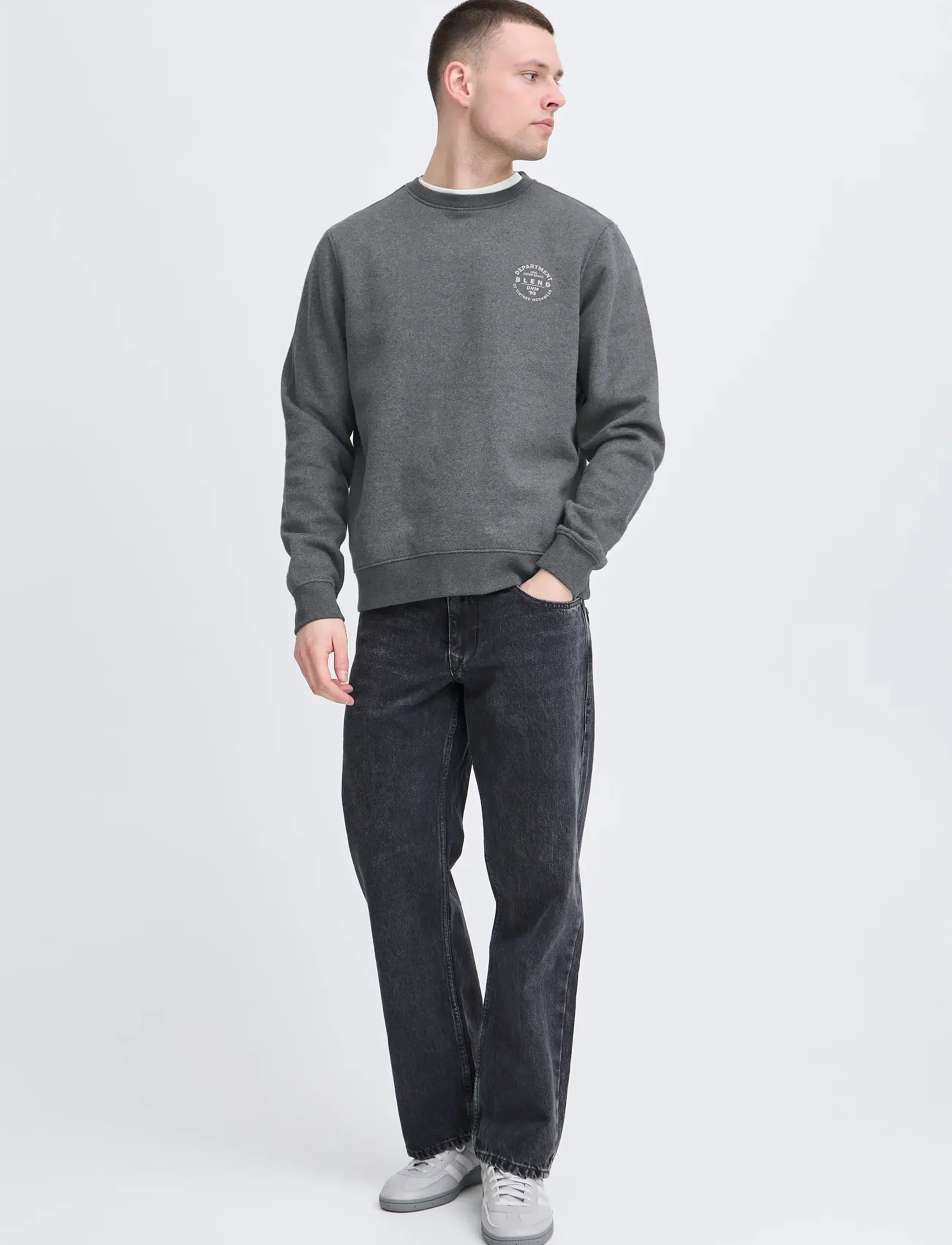 Blend BHIBAI sweatshirt - Sweatshirts - CHARCOAL MIX / grey