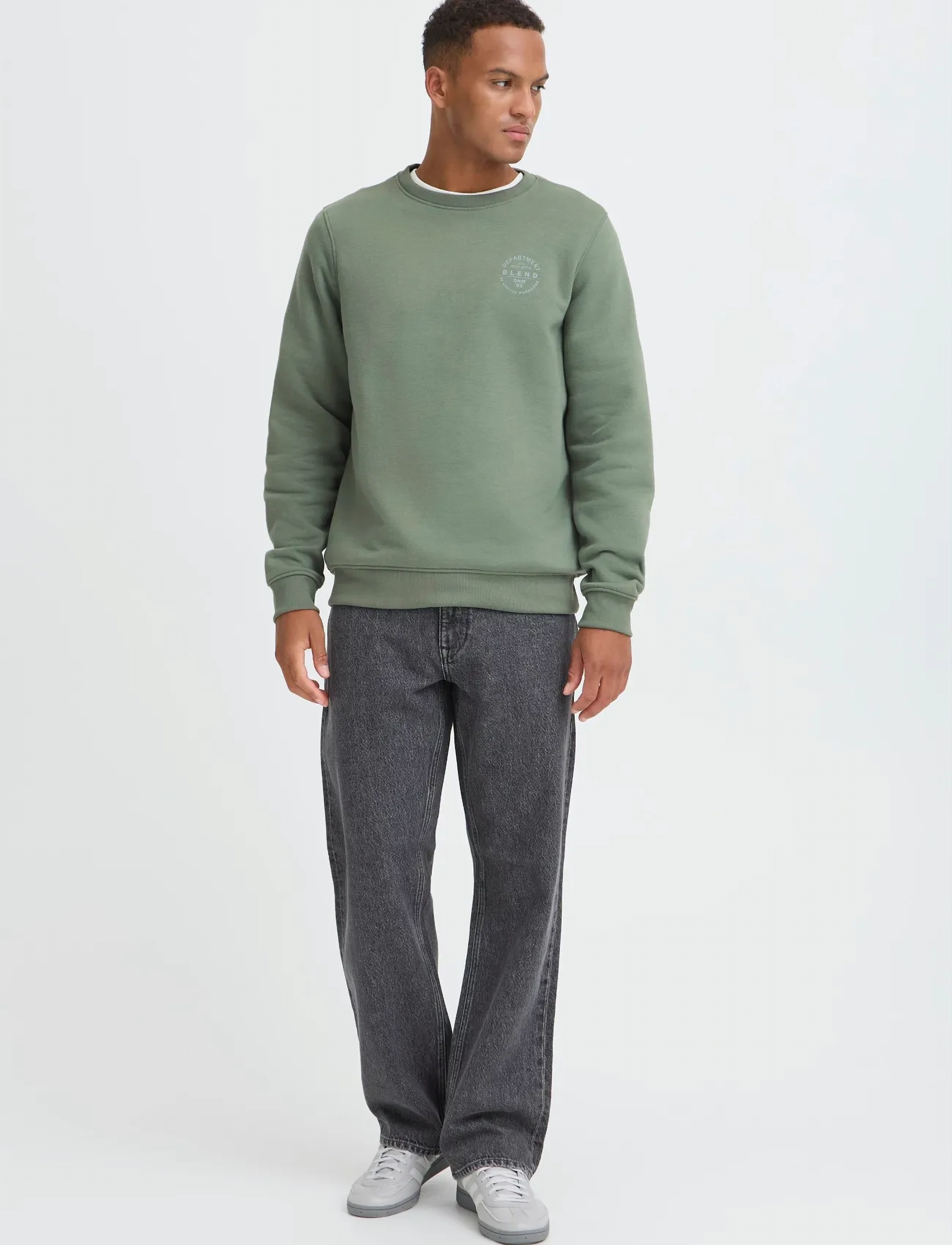 Blend BHIBAI sweatshirt - Dagens superdeals - LAUREL WREATH / green