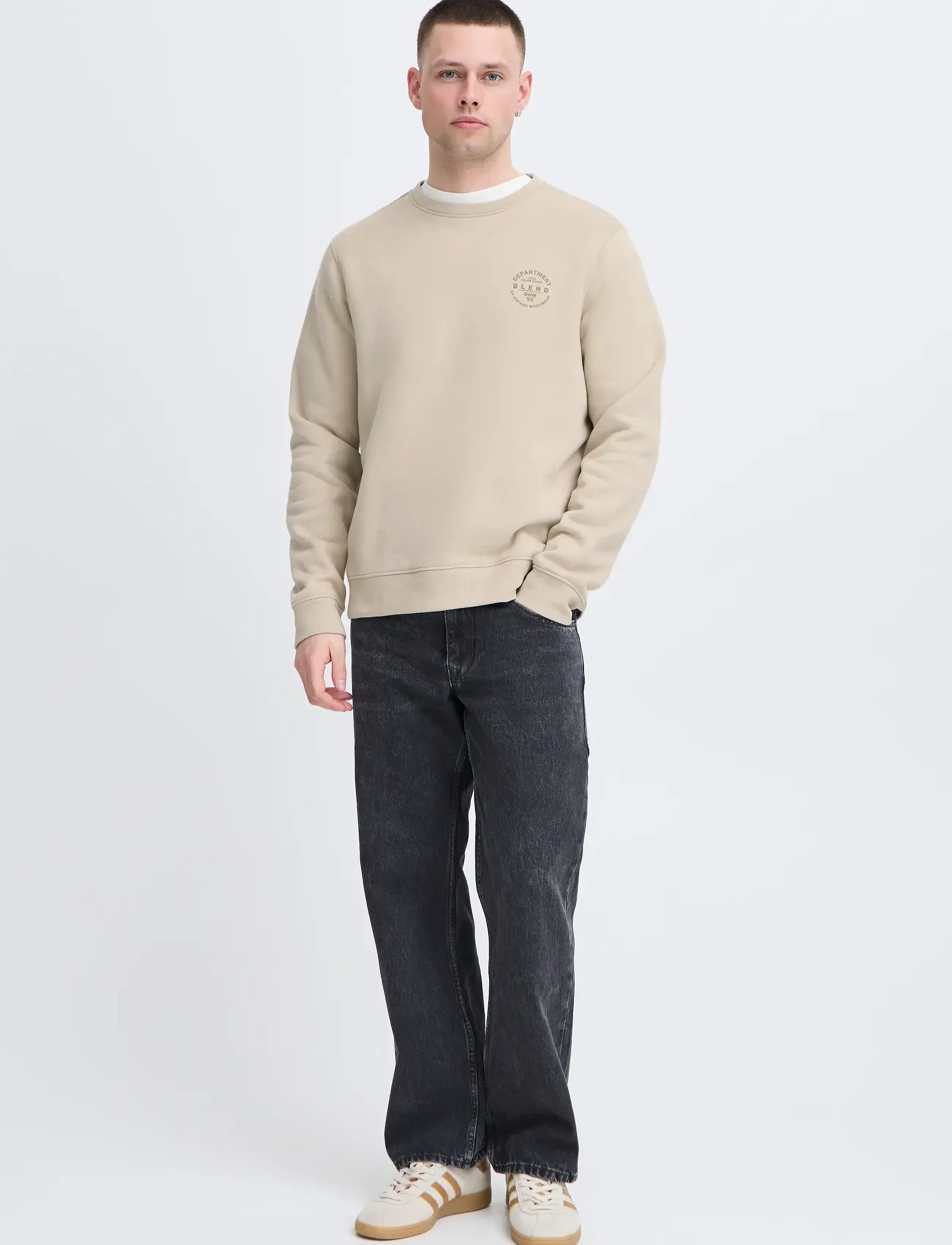 Blend BHIBAI sweatshirt - Sweatshirts - PLAZA TAUPE / cream