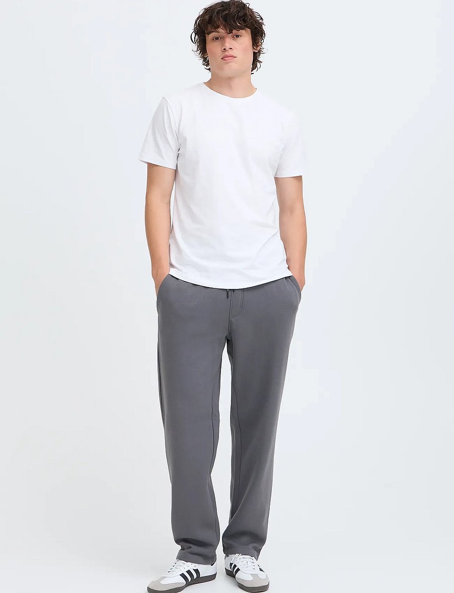 Blend - BHDOWNTON STRAIGHT LEG PANTS - kollektioner - iron gate - 0
