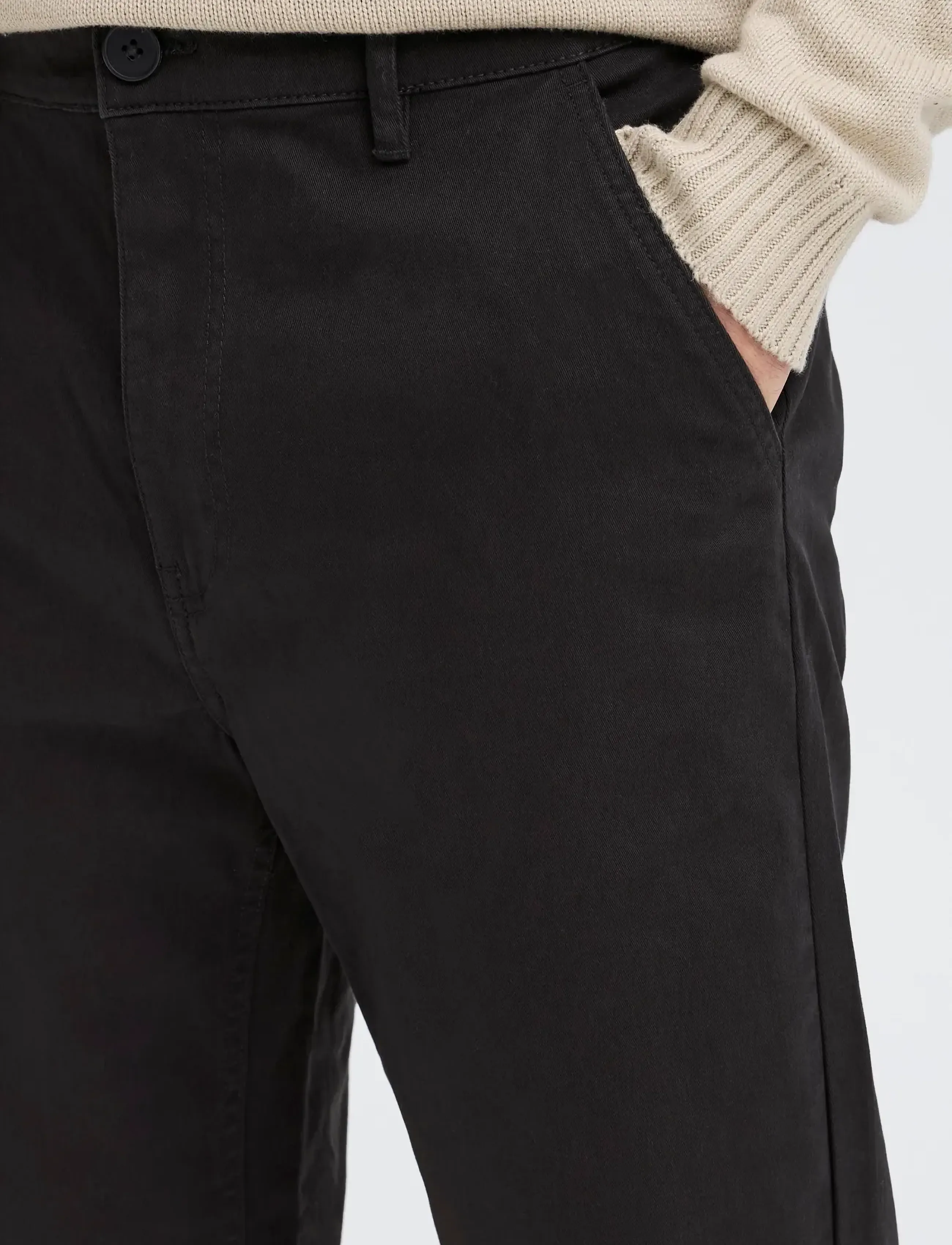 Blend - BHNATAN WIDE LEG CHINO NOOS - laveste priser - black - 4