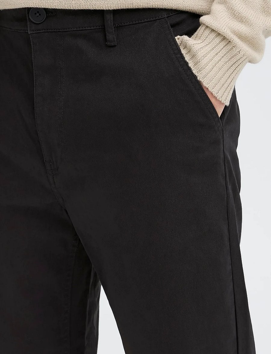 Blend - BHNATAN WIDE LEG CHINO NOOS - chinos - black - 4