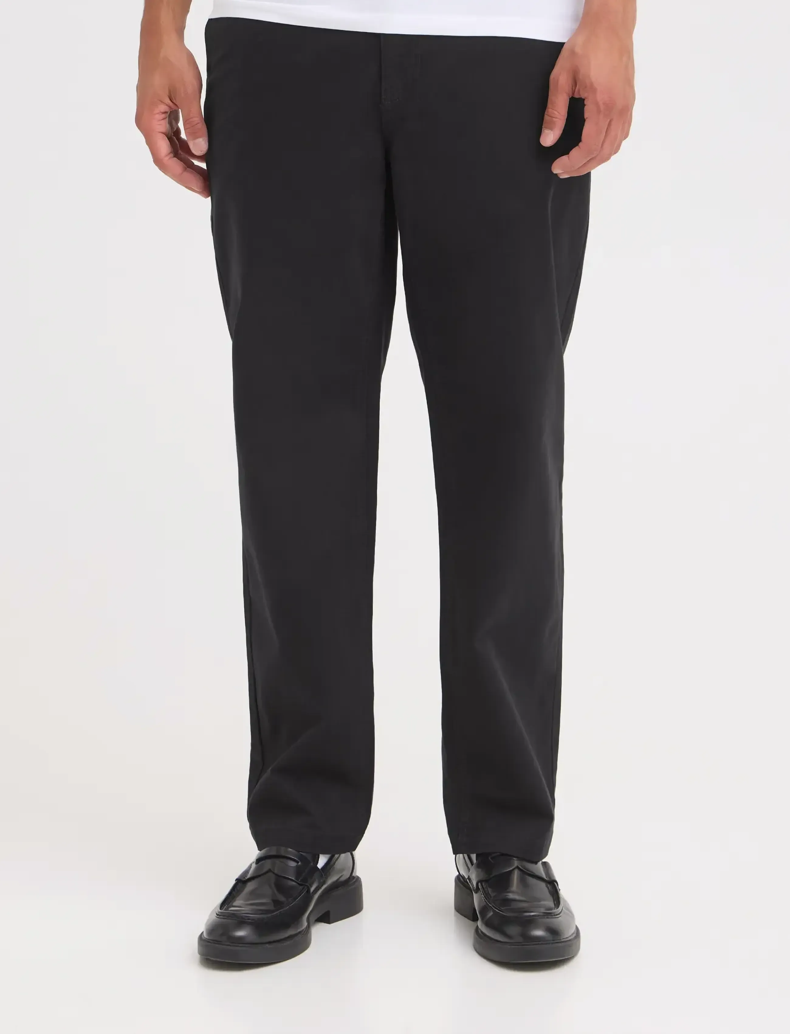 Blend - BHNATAN WIDE LEG CHINO NOOS - chino-püksid - black - 5