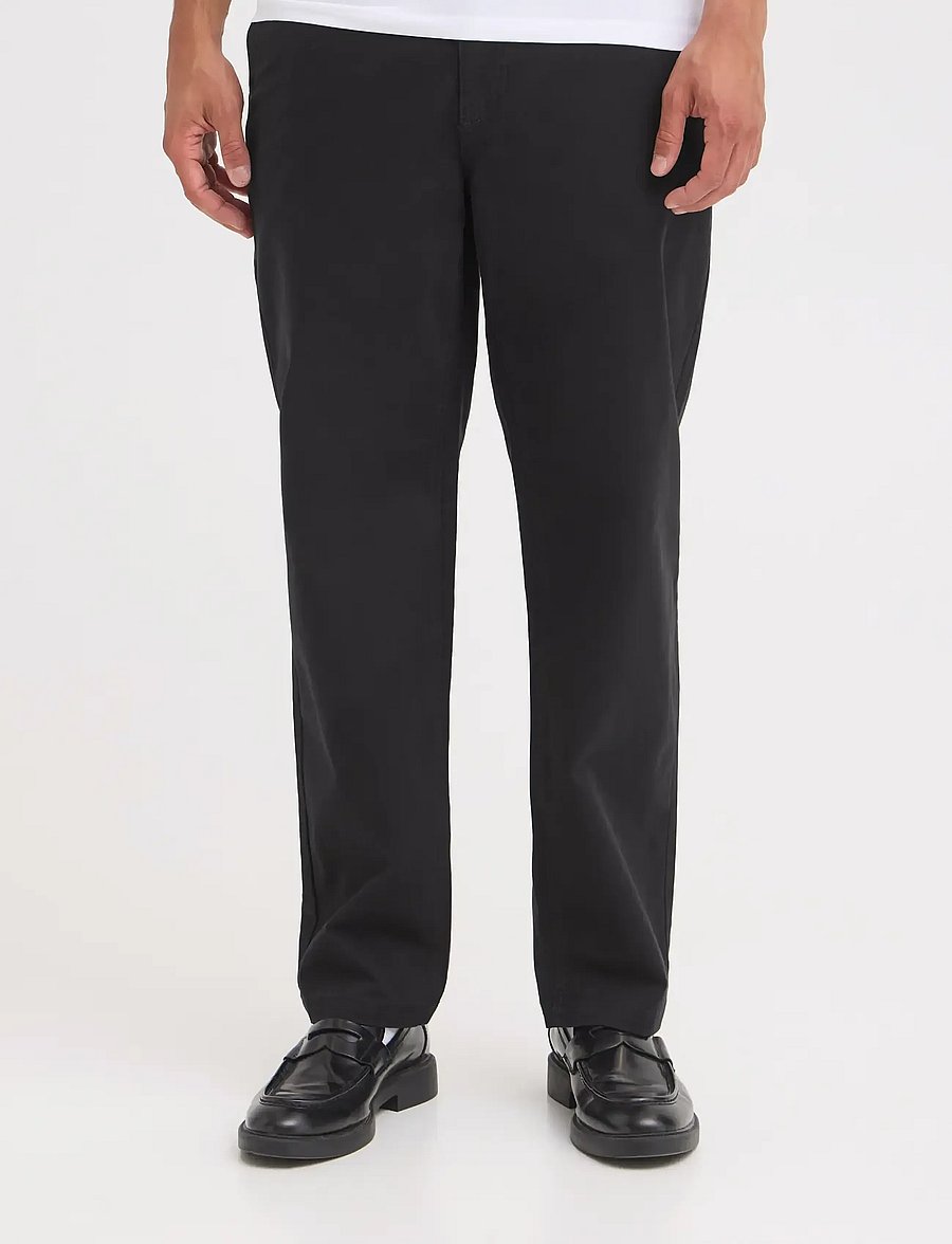Blend - BHNATAN WIDE LEG CHINO NOOS - chino-püksid - black - 5