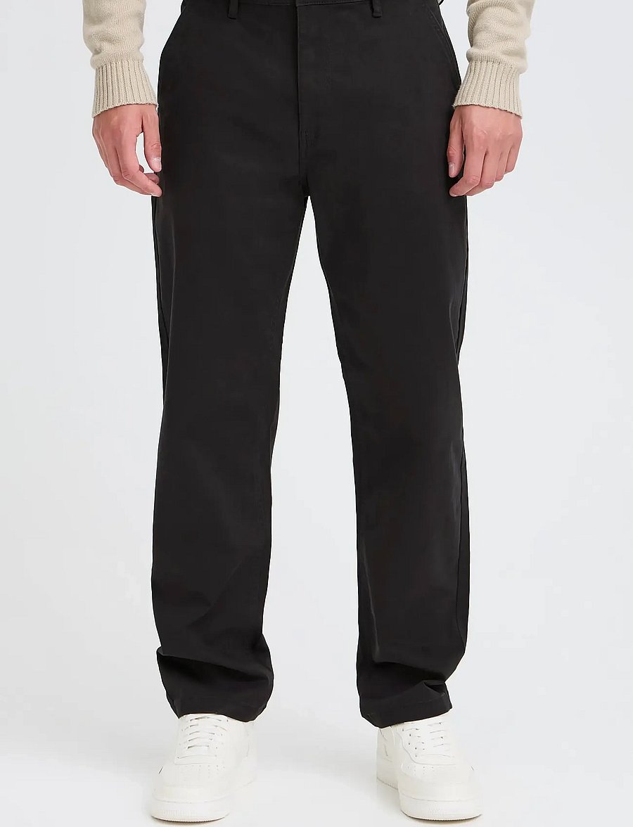 Blend - BHNATAN WIDE LEG CHINO NOOS - chinos - black - 5
