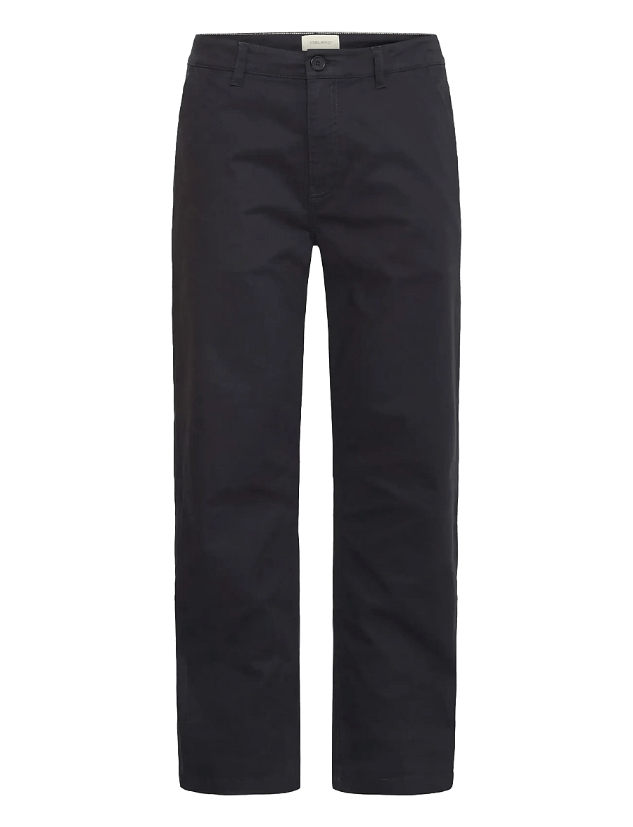 Blend - BHNATAN WIDE LEG CHINO NOOS - chinos - dark navy blue - 1
