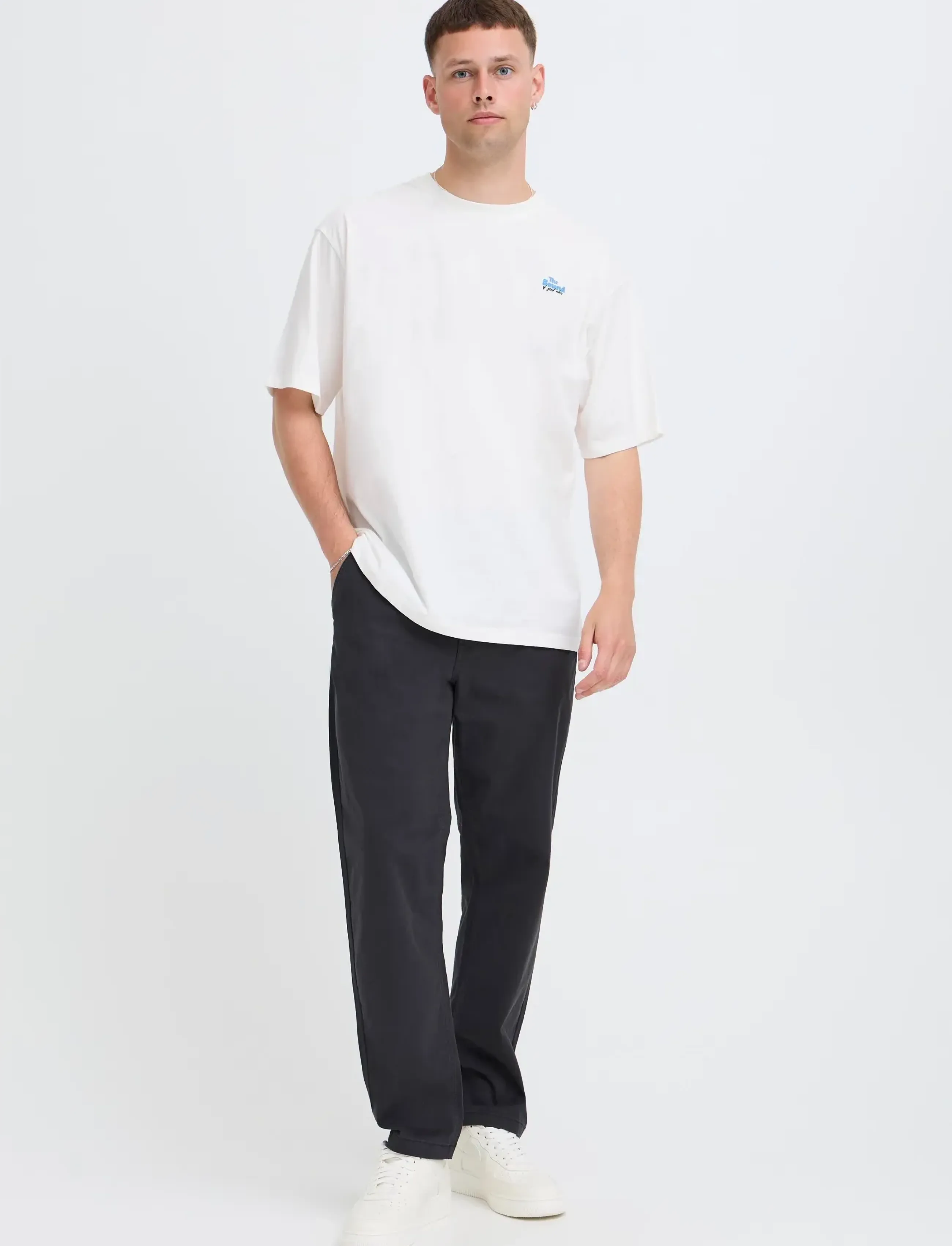 Blend BHNATAN WIDE LEG CHINO NOOS - Apģērbi - DARK NAVY BLUE / navy