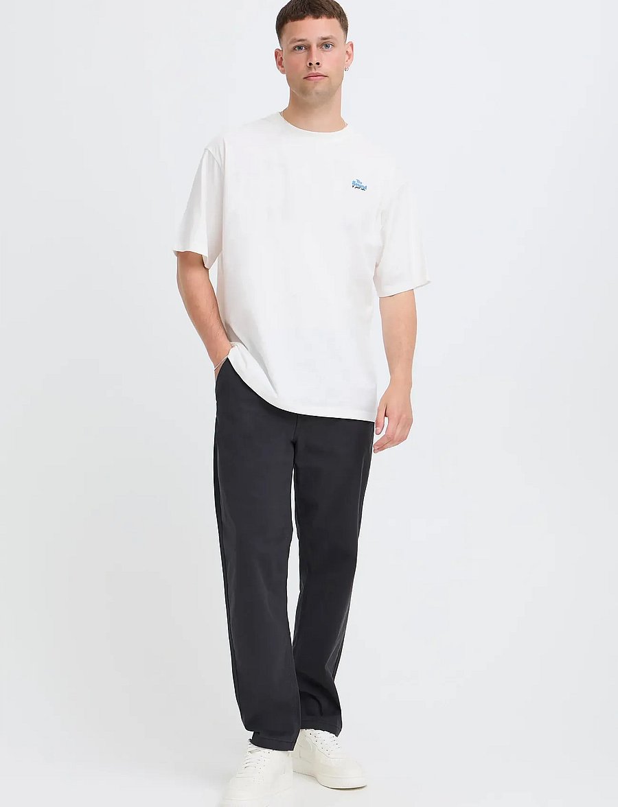 Blend - BHNATAN WIDE LEG CHINO NOOS - chinos - dark navy blue - 0