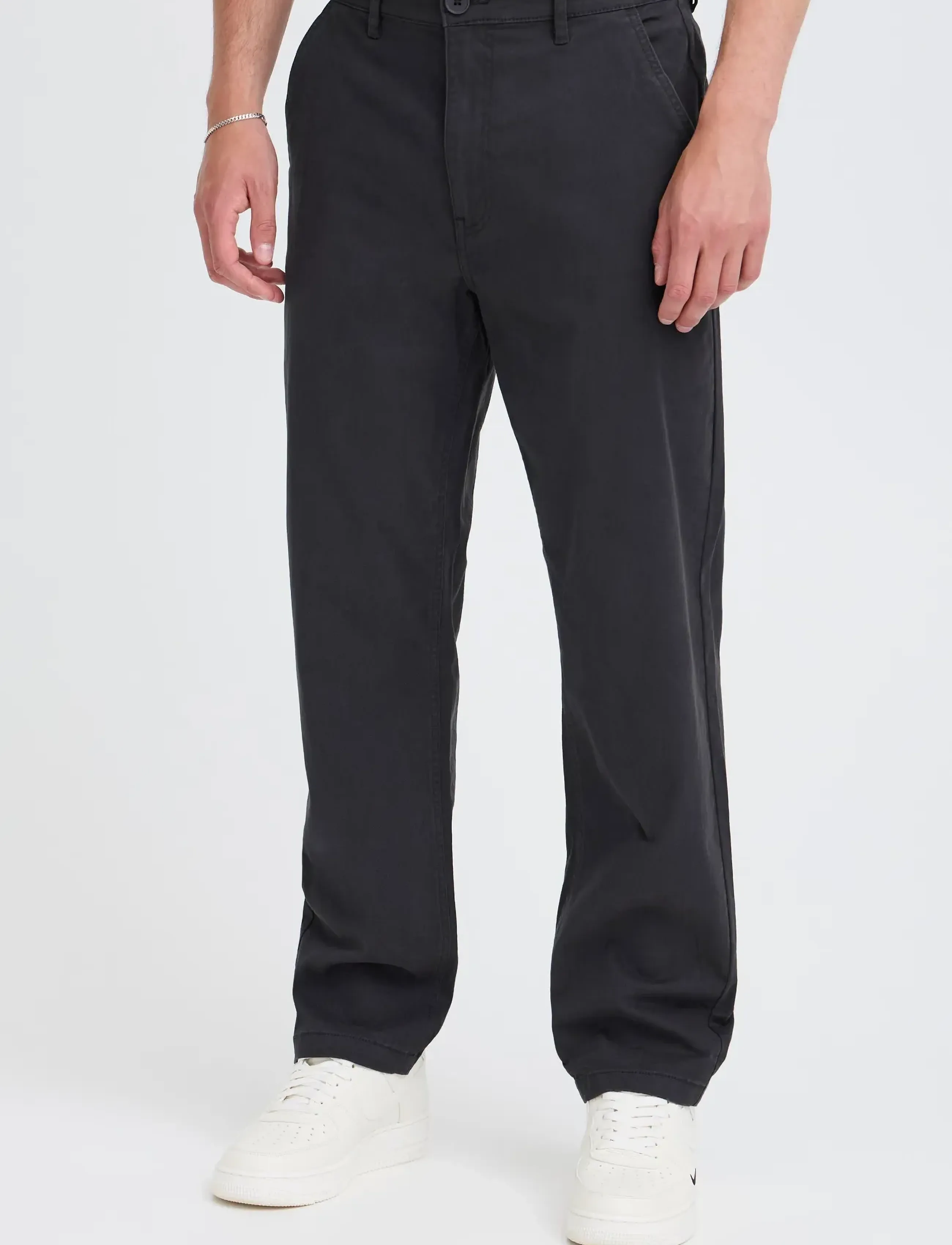 Blend - BHNATAN WIDE LEG CHINO NOOS - chino püksid - dark navy blue - 5