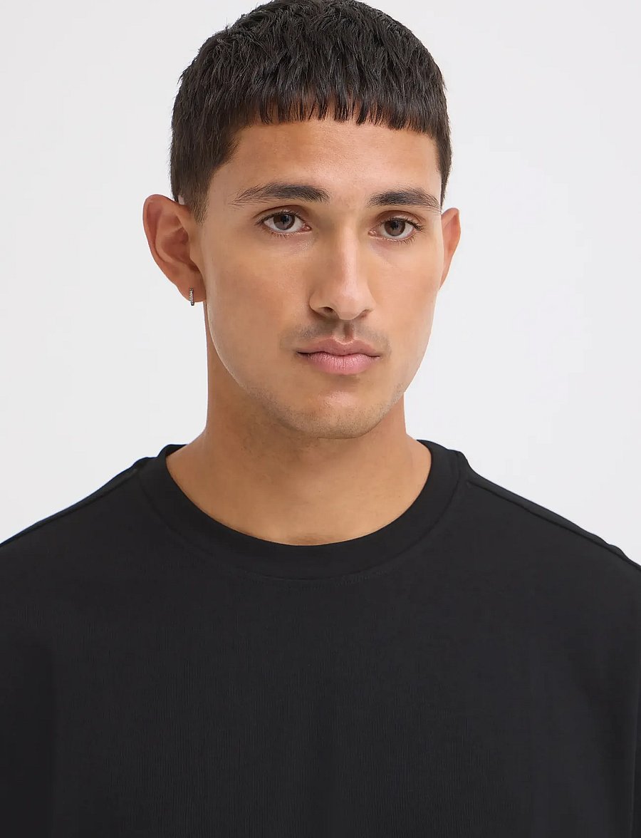 Blend - BHFISHER OVERSIZE TEE NOOS - short-sleeved t-shirts - black - 4