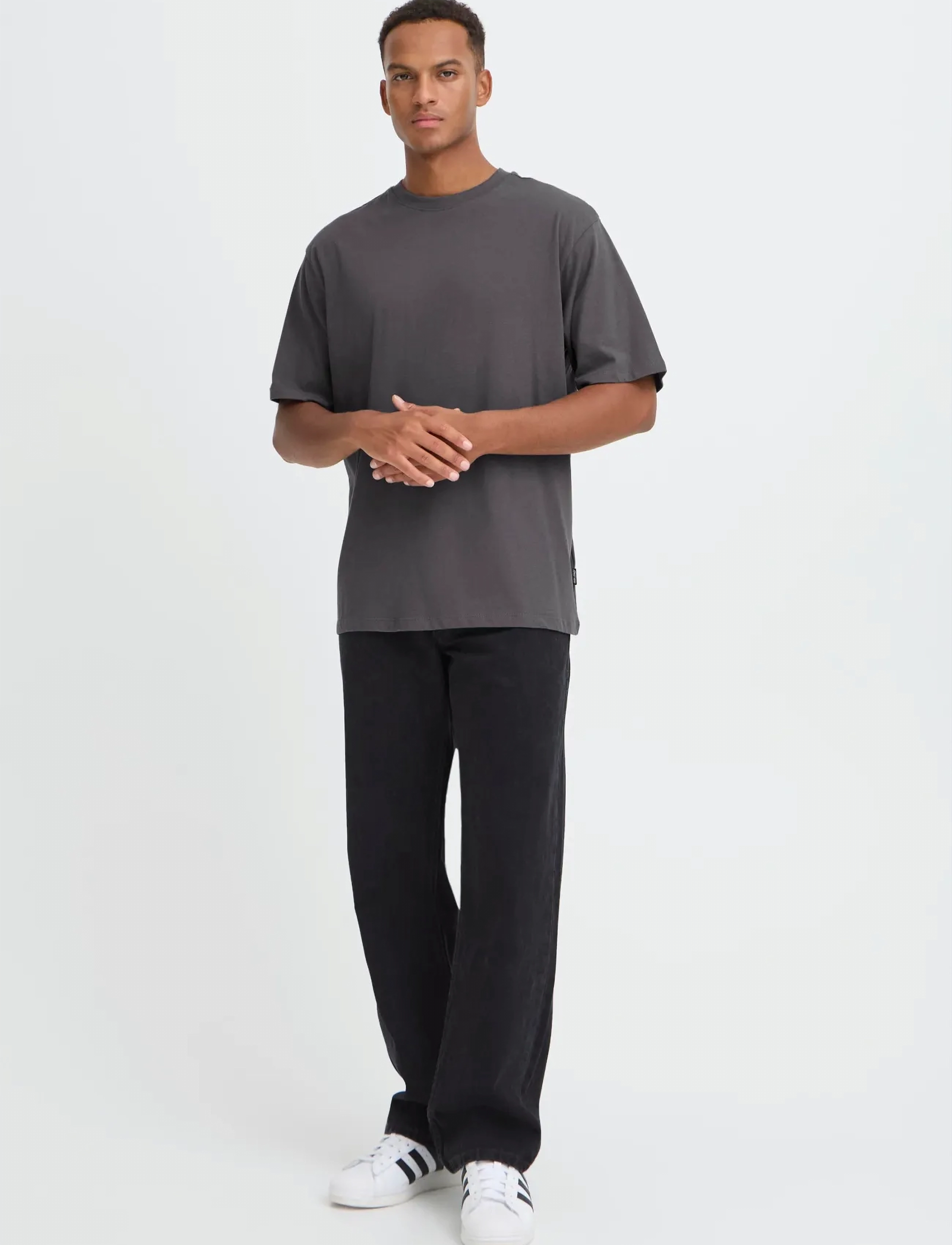 Blend BHFISHER OVERSIZE TEE NOOS - Kortärmade t-shirts - IRON GATE / grey