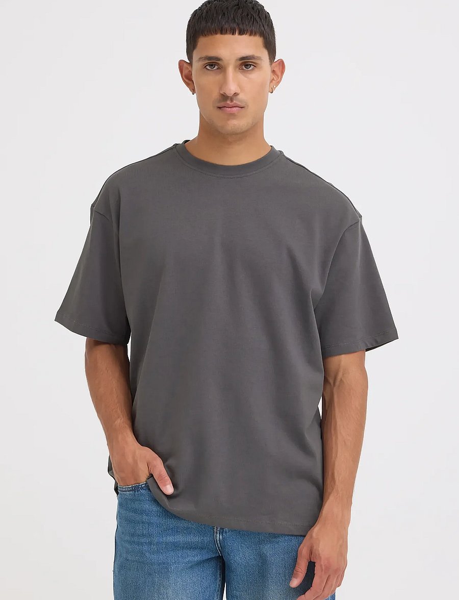 Blend - BHFISHER OVERSIZE TEE NOOS - kurzärmelige t-shirts - iron gate - 5