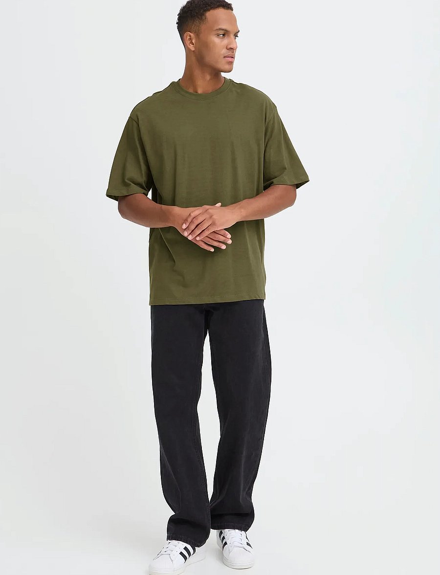 Blend - BHFISHER OVERSIZE TEE NOOS - lühikeste varrukatega t-särgid - olive night - 0