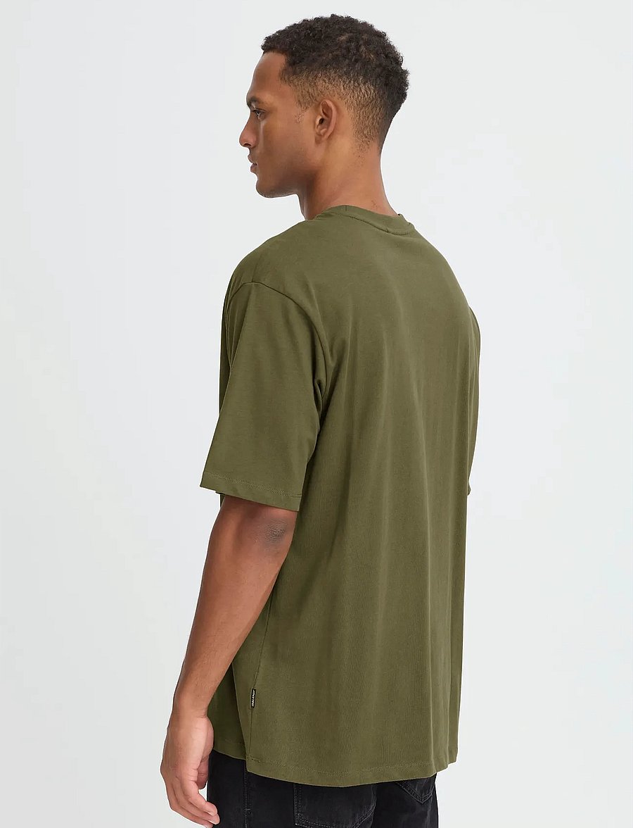Blend - BHFISHER OVERSIZE TEE NOOS - lühikeste varrukatega t-särgid - olive night - 3
