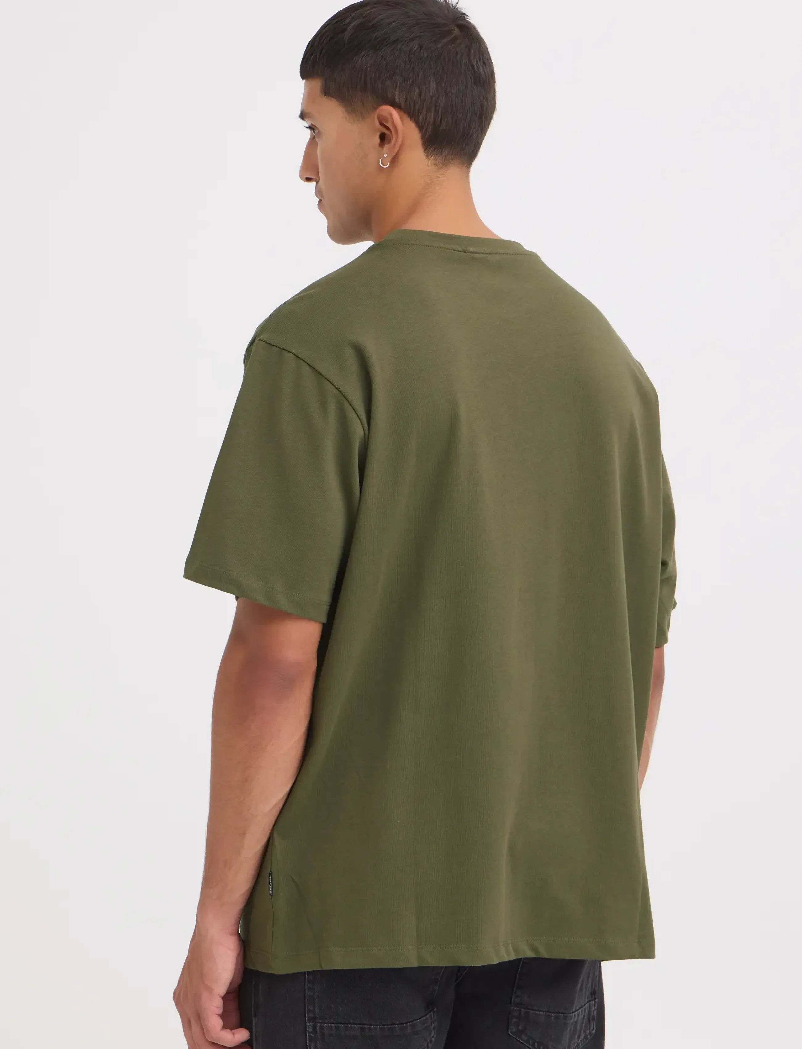 Blend - BHFISHER OVERSIZE TEE NOOS - t-shirts - olive night - 3