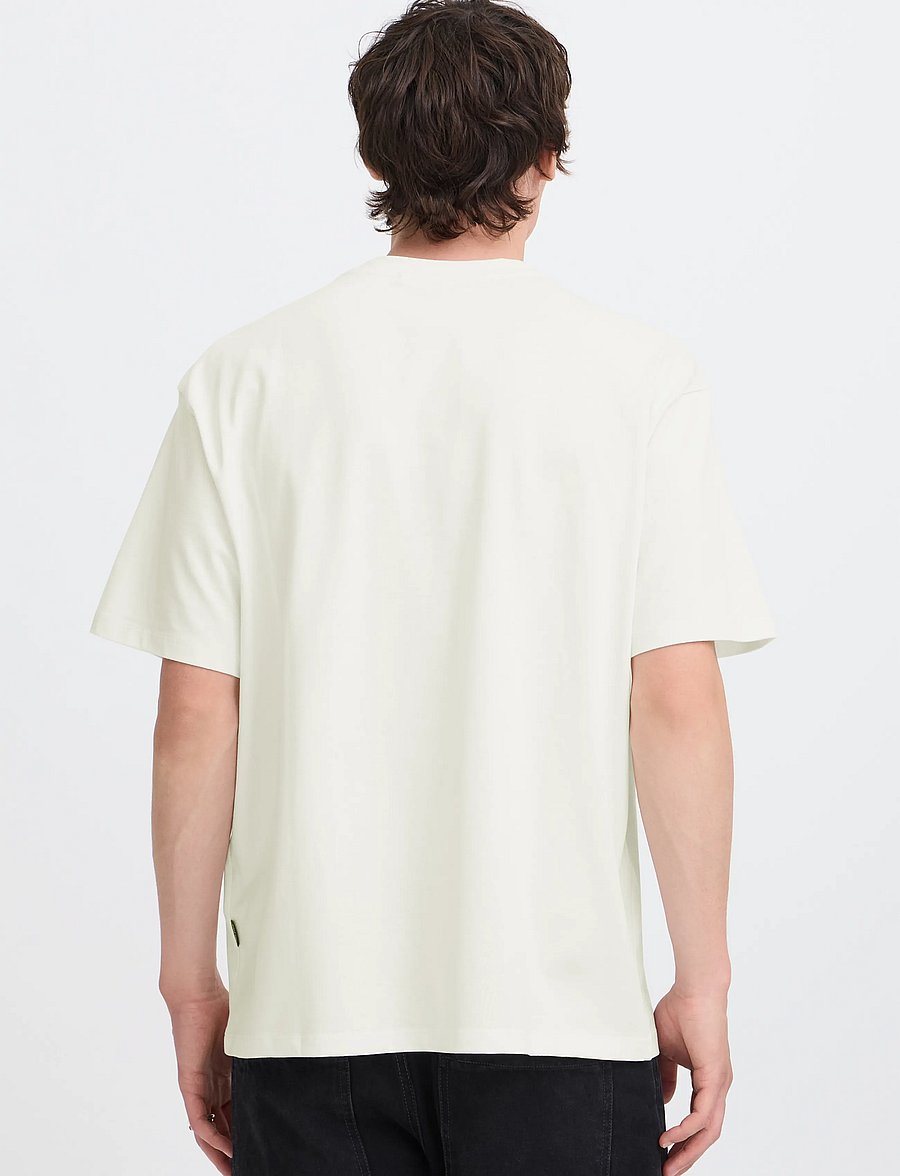 Blend - BHFISHER OVERSIZE TEE NOOS - kurzärmelige t-shirts - snow white - 3