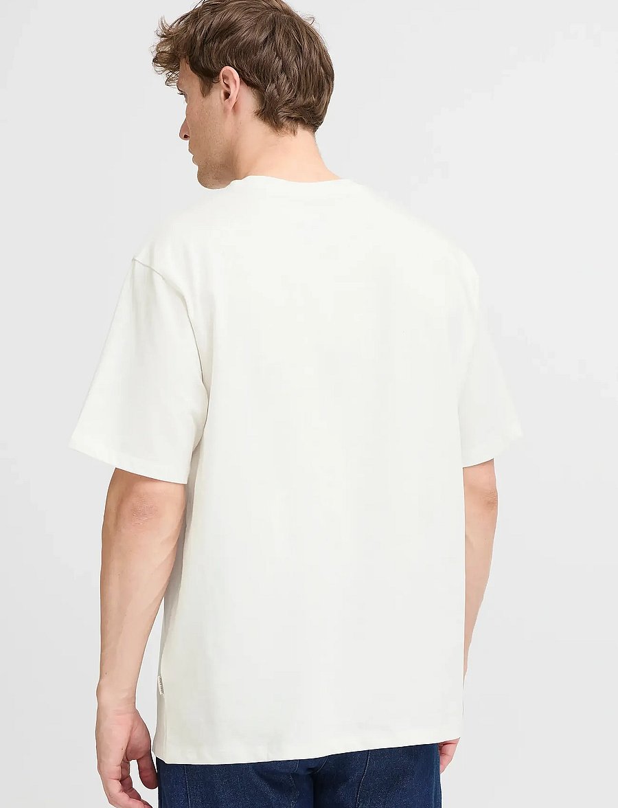 Blend - BHFISHER OVERSIZE TEE NOOS - kurzärmelige t-shirts - snow white - 4