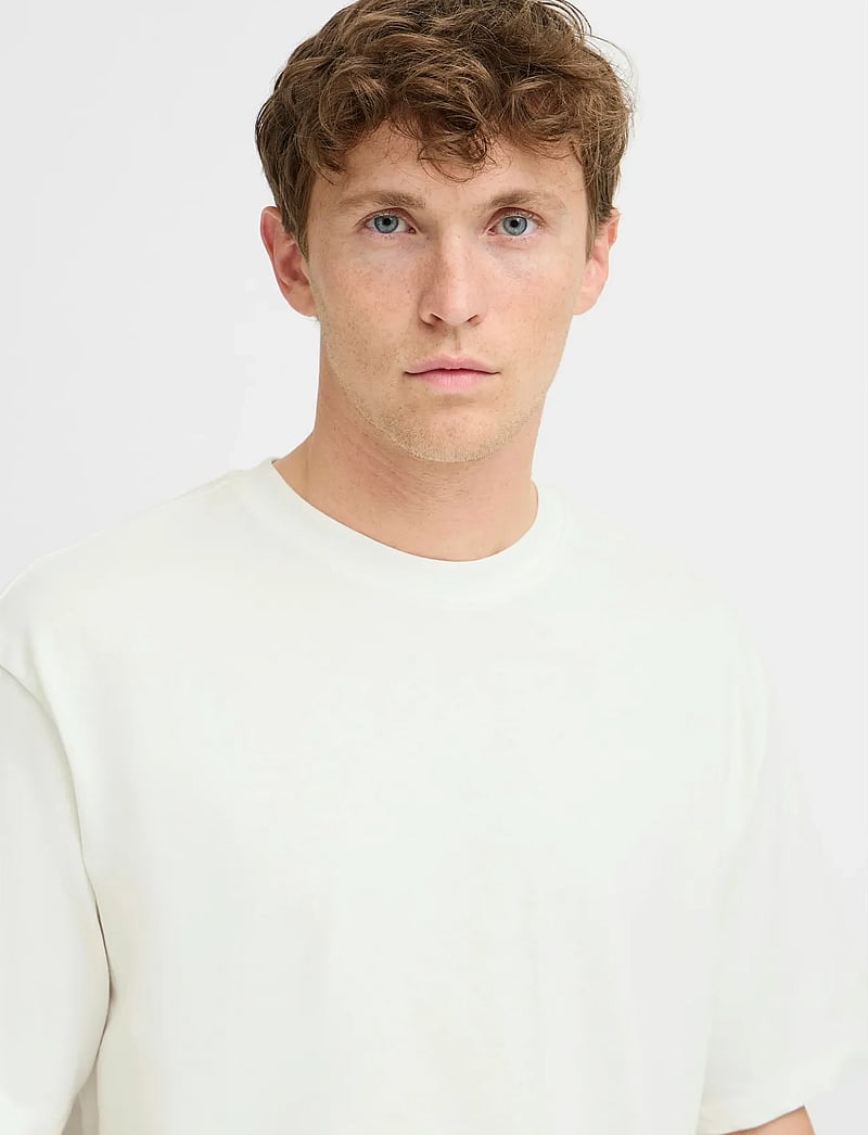 Blend - BHFISHER OVERSIZE TEE NOOS - short-sleeved t-shirts - snow white - 5