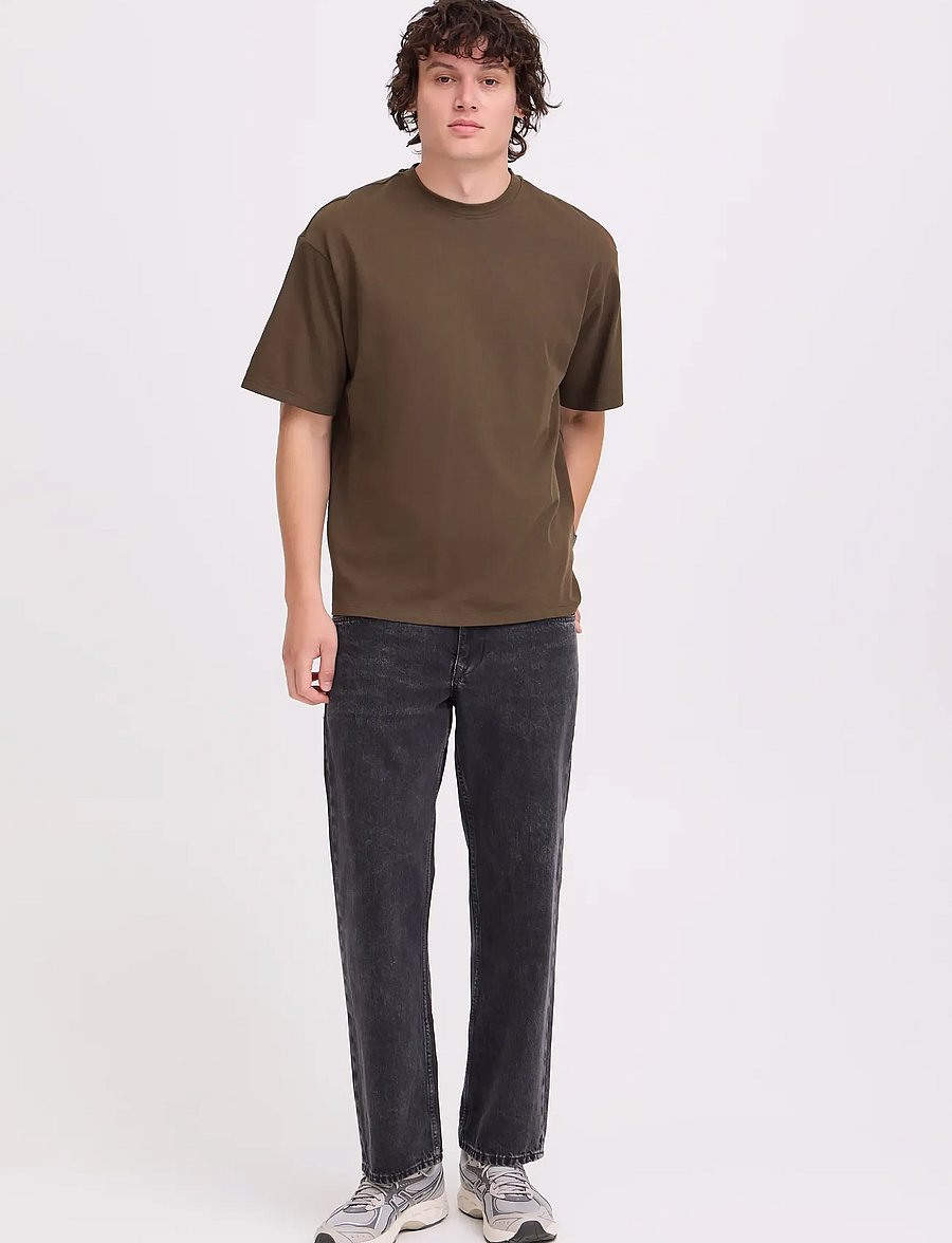 Blend - BHFISHER OVERSIZE TEE NOOS - kurzärmelige t-shirts - turkish coffee - 0