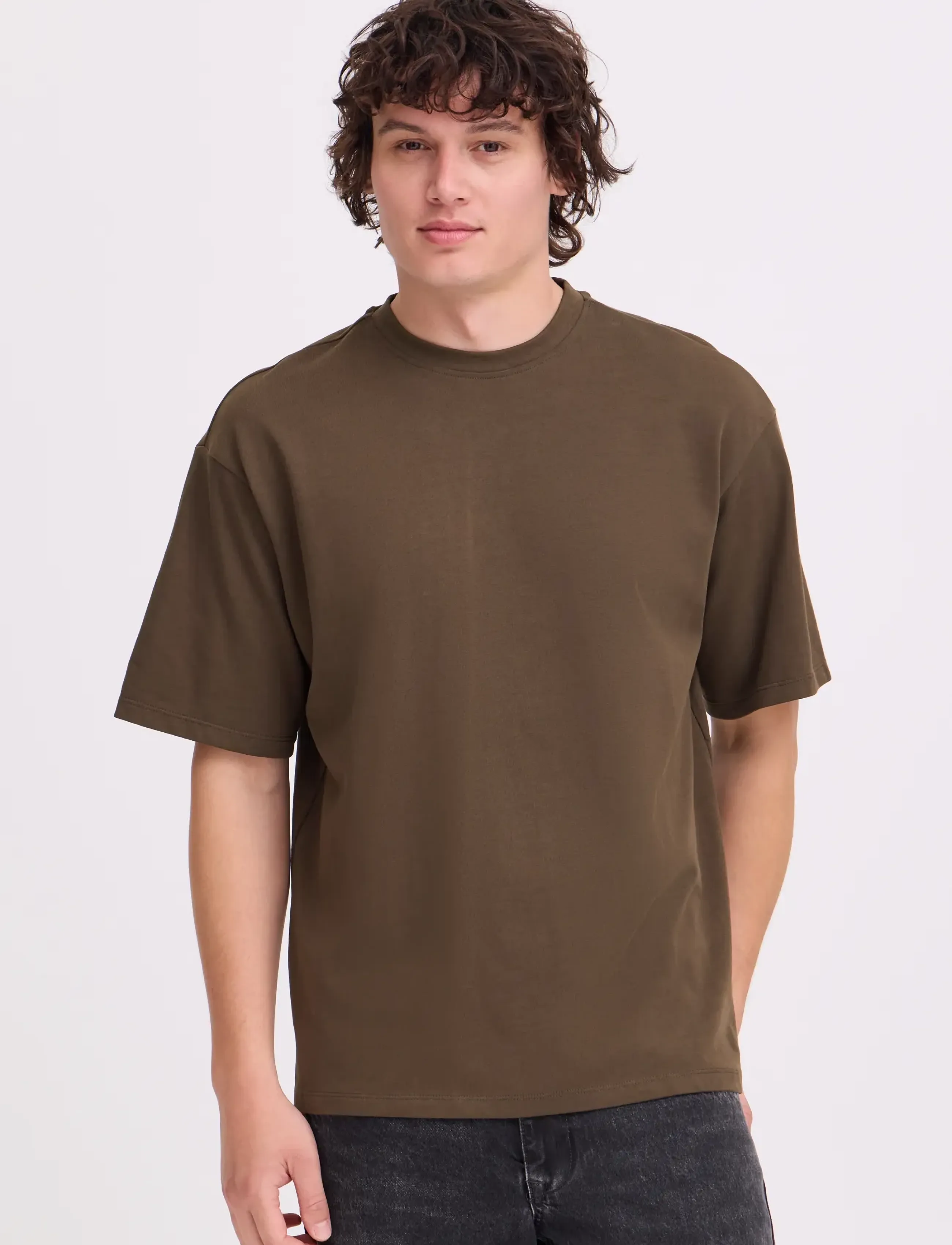 Blend - BHFISHER OVERSIZE TEE NOOS - kurzärmelige t-shirts - turkish coffee - 5