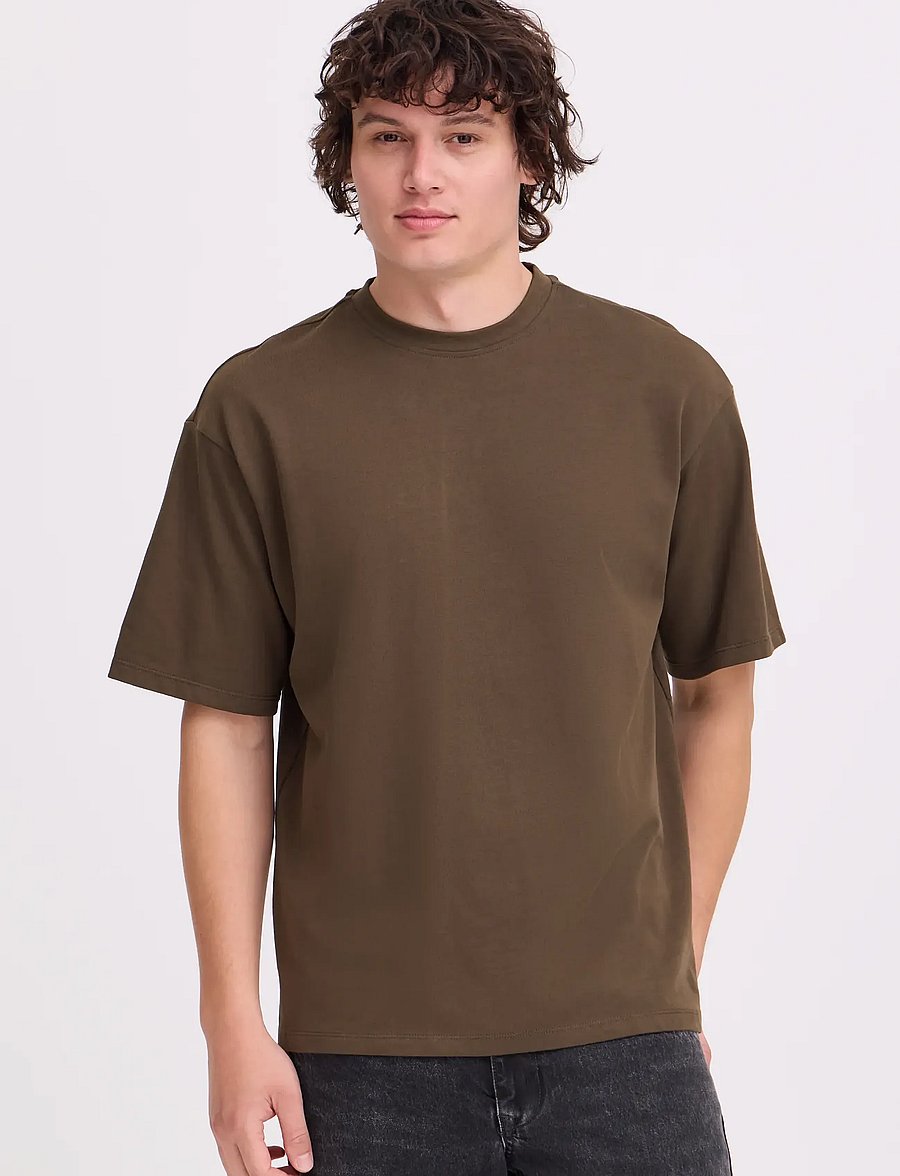 Blend - BHFISHER OVERSIZE TEE NOOS - kurzärmelige t-shirts - turkish coffee - 5