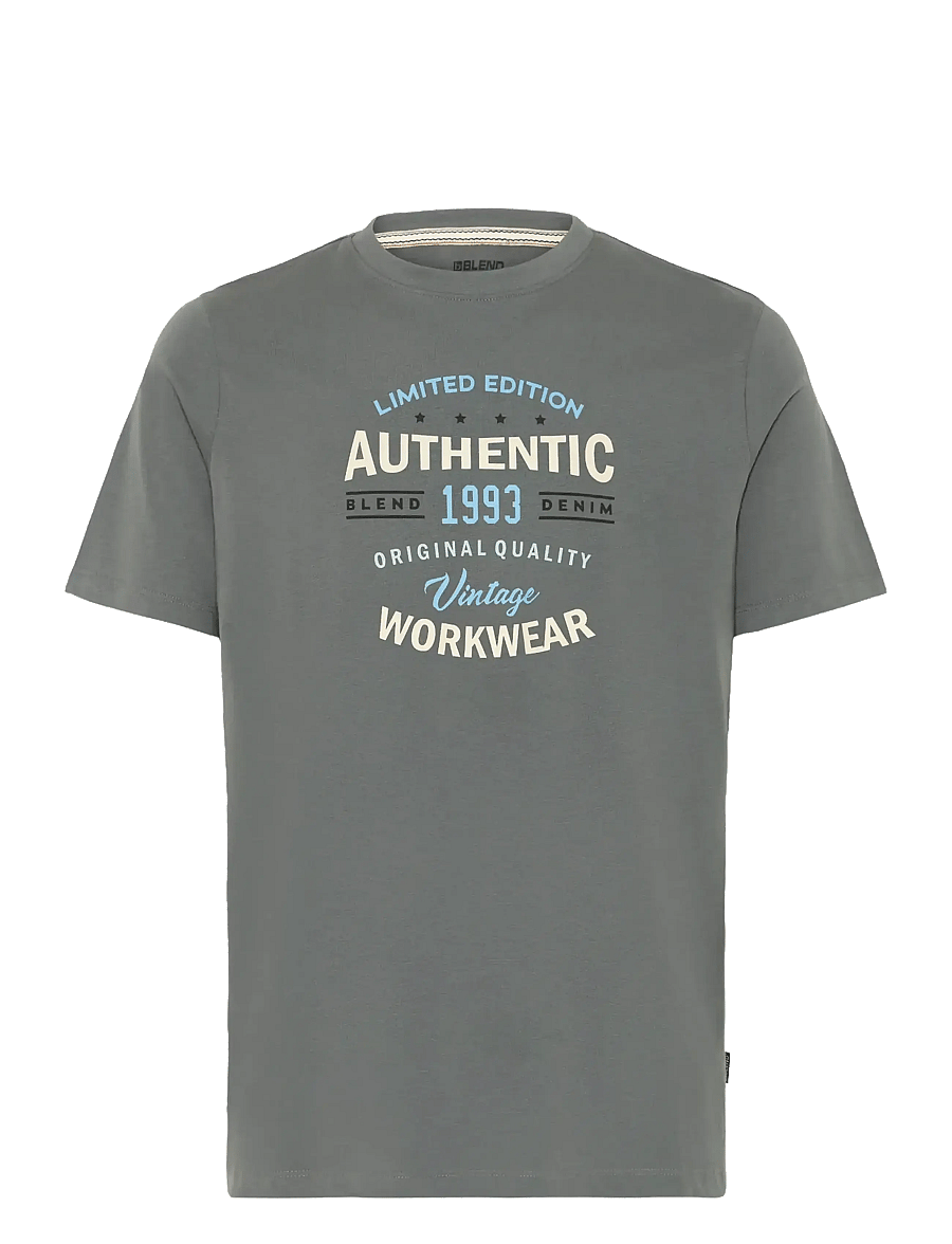 Blend - BHKUBERT tee - t-shirts à manches courtes - iron gate - 1
