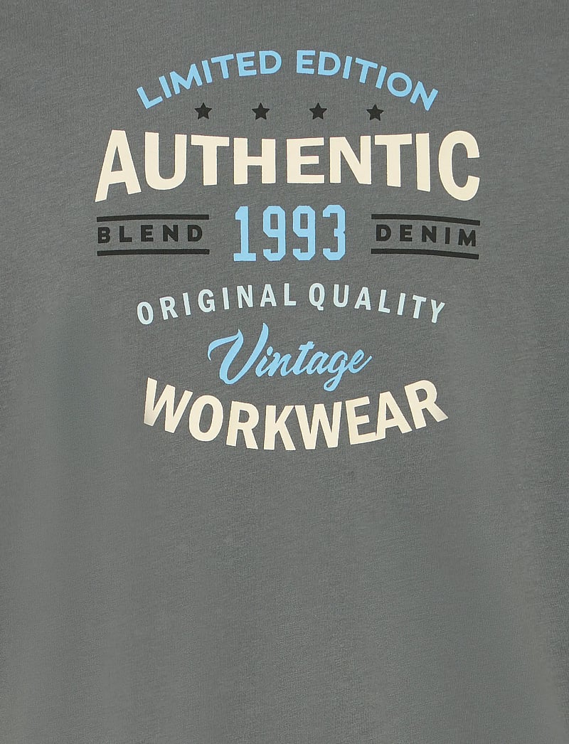 Blend - BHKUBERT tee - short-sleeved t-shirts - iron gate - 5