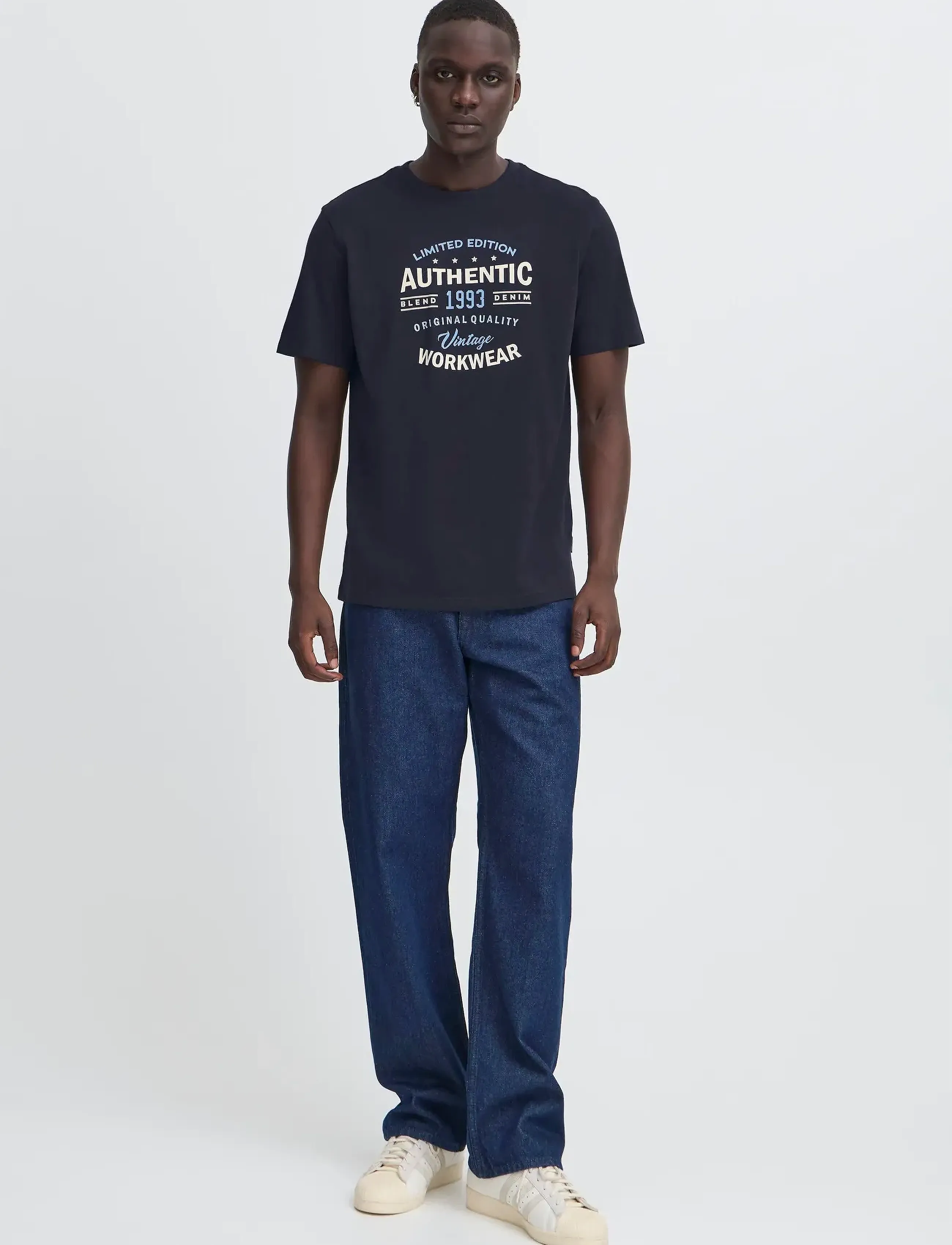 Blend BHKUBERT tee - T-shirts - SALUTE / navy