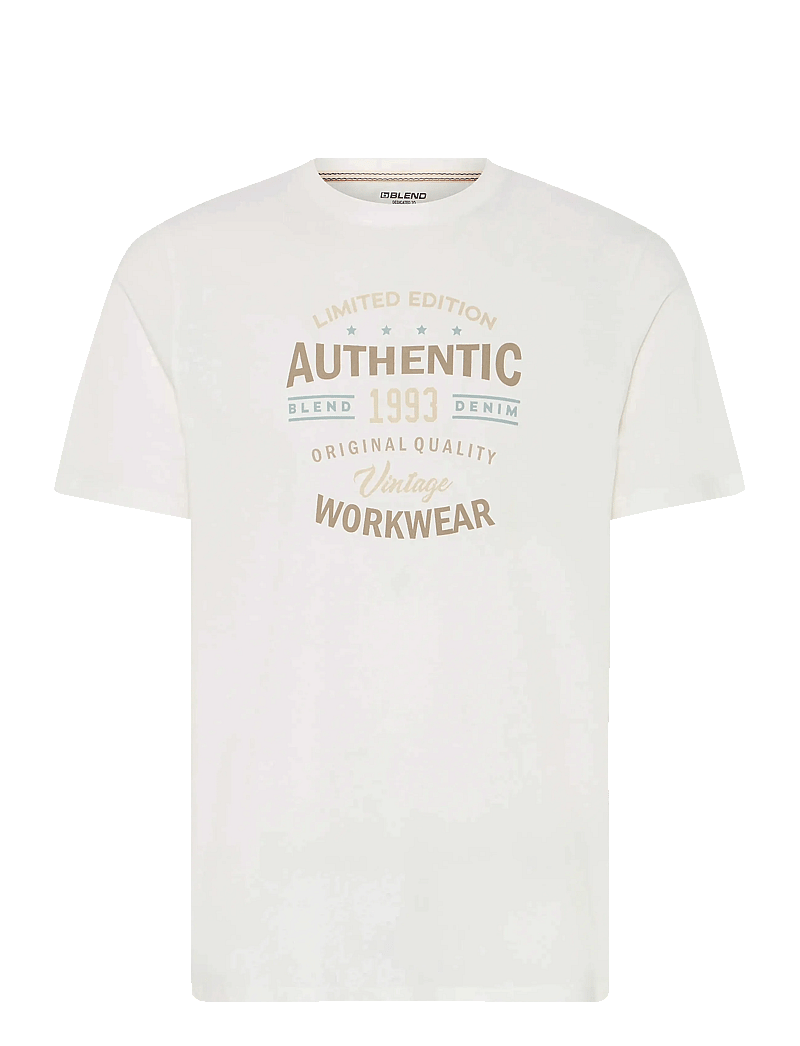 Blend - BHKUBERT tee - lühikeste varrukatega t-särgid - snow white - 1