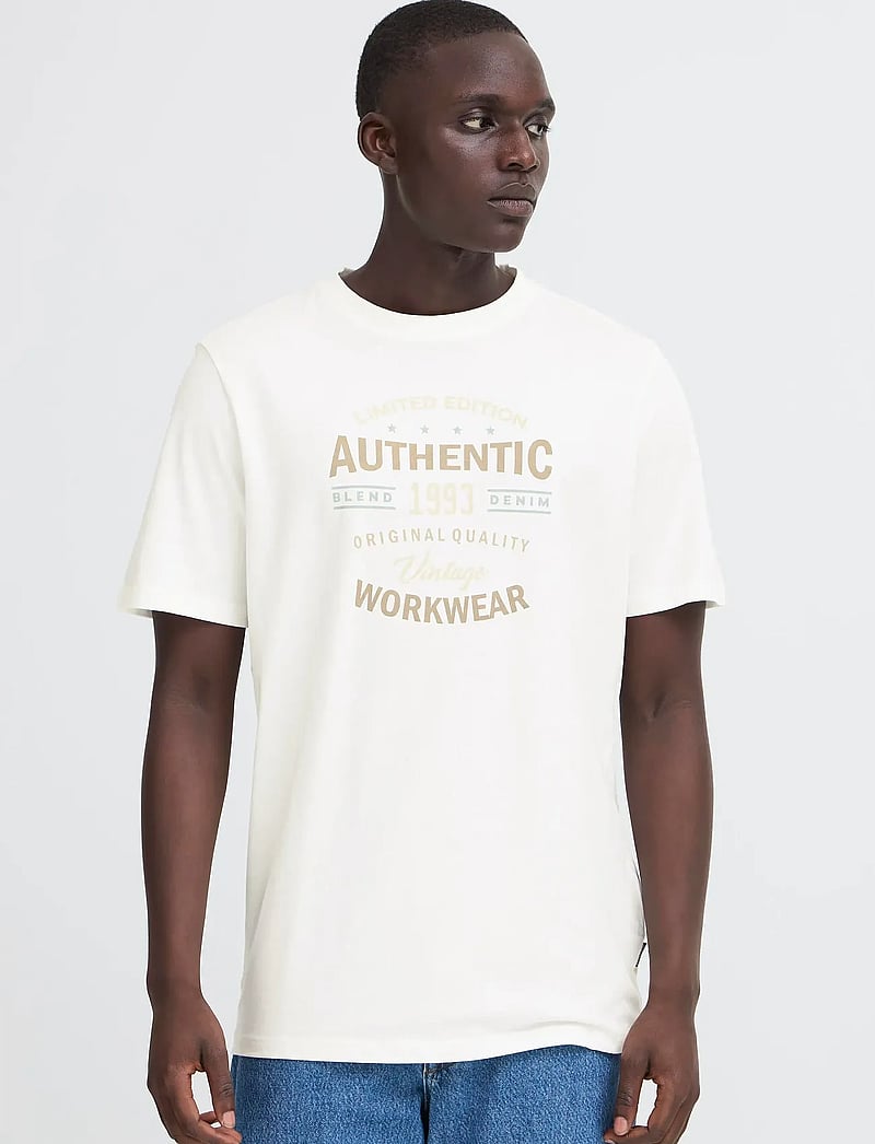 Blend - BHKUBERT tee - lühikeste varrukatega t-särgid - snow white - 4