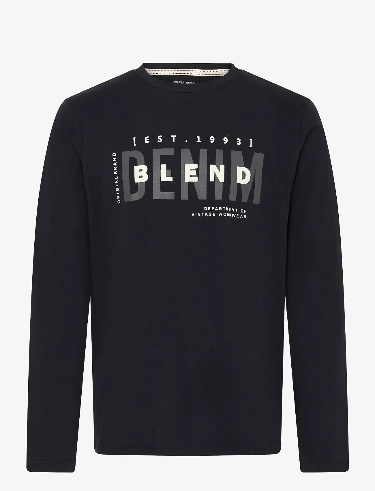 Blend - Tee longsleeve - efterårstøj - black - 0
