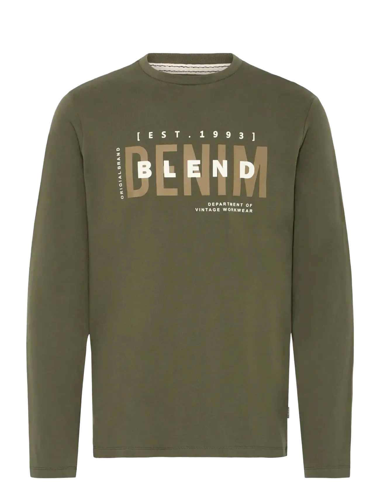 Blend Tee longsleeve - T-shirts - FOREST NIGHT / khaki/green