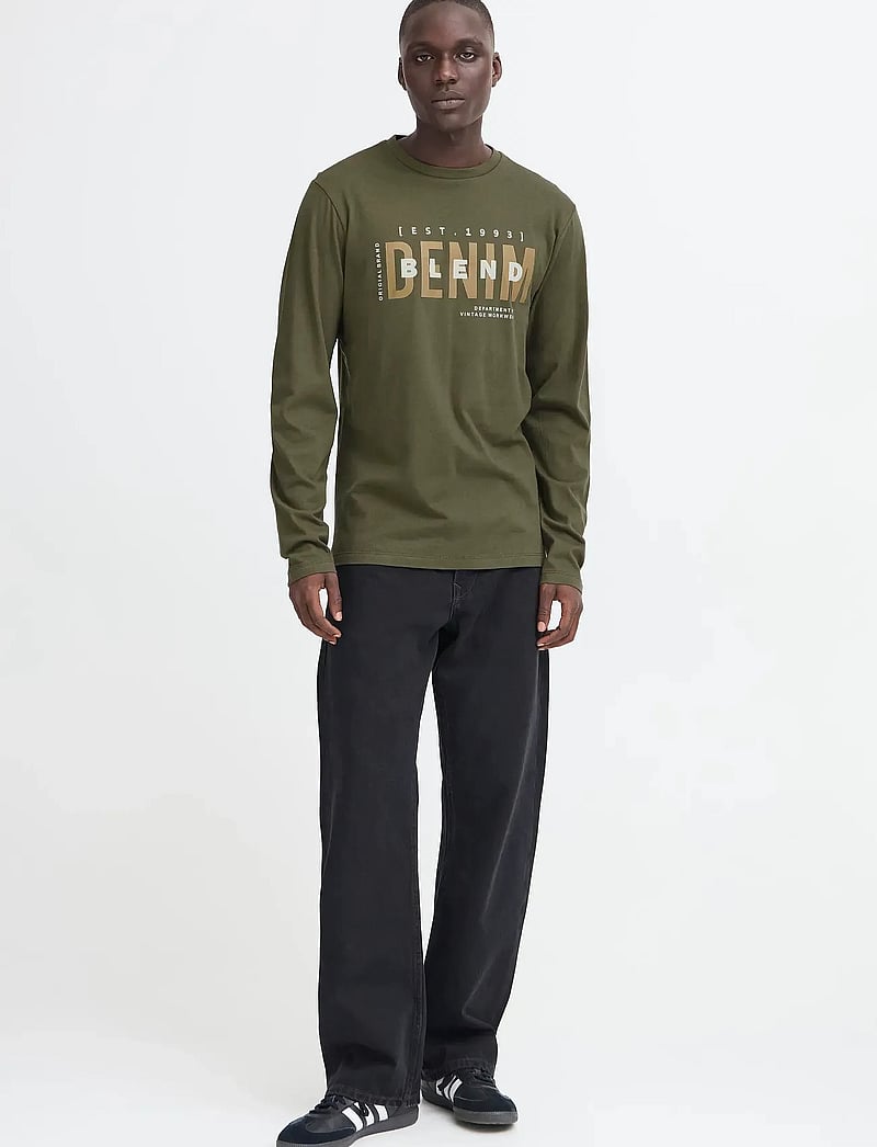 Blend - Tee longsleeve - langärmelig - forest night - 0